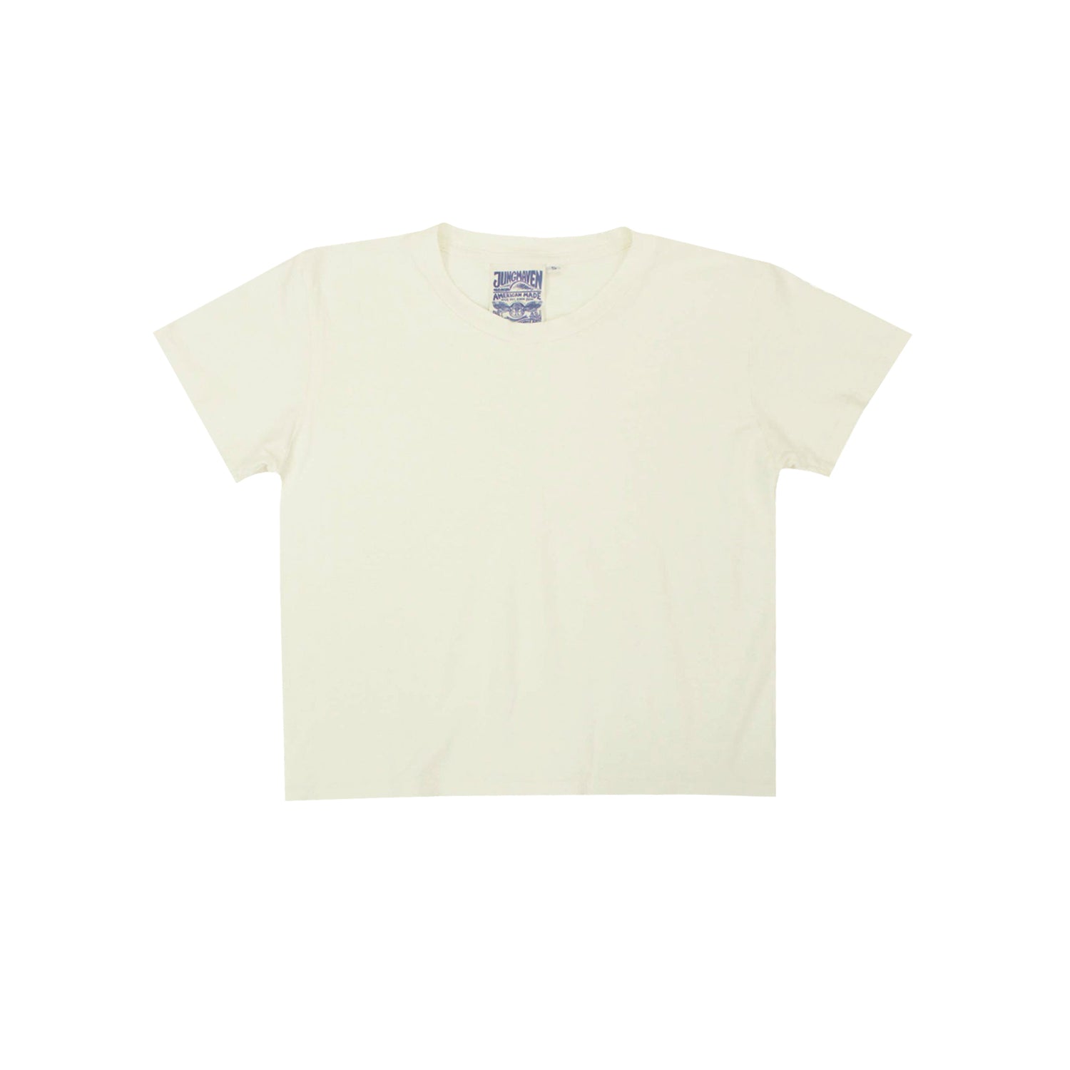 CROPPED LOREL TEE - WASHED WHITE