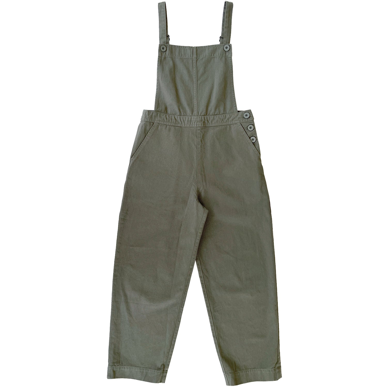 SAMPLE - FITTED OVERALL JUMPER - FADED OLIVE