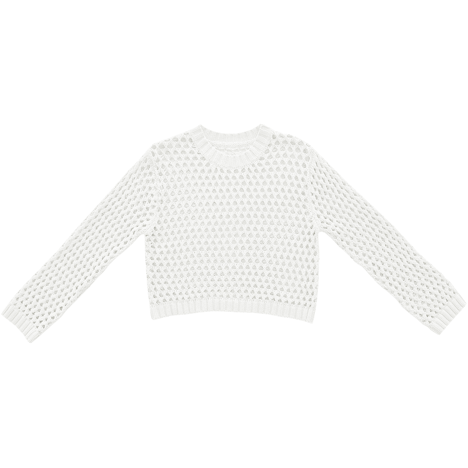 SAMPLE - OPEN KNIT SWEATER - BONE