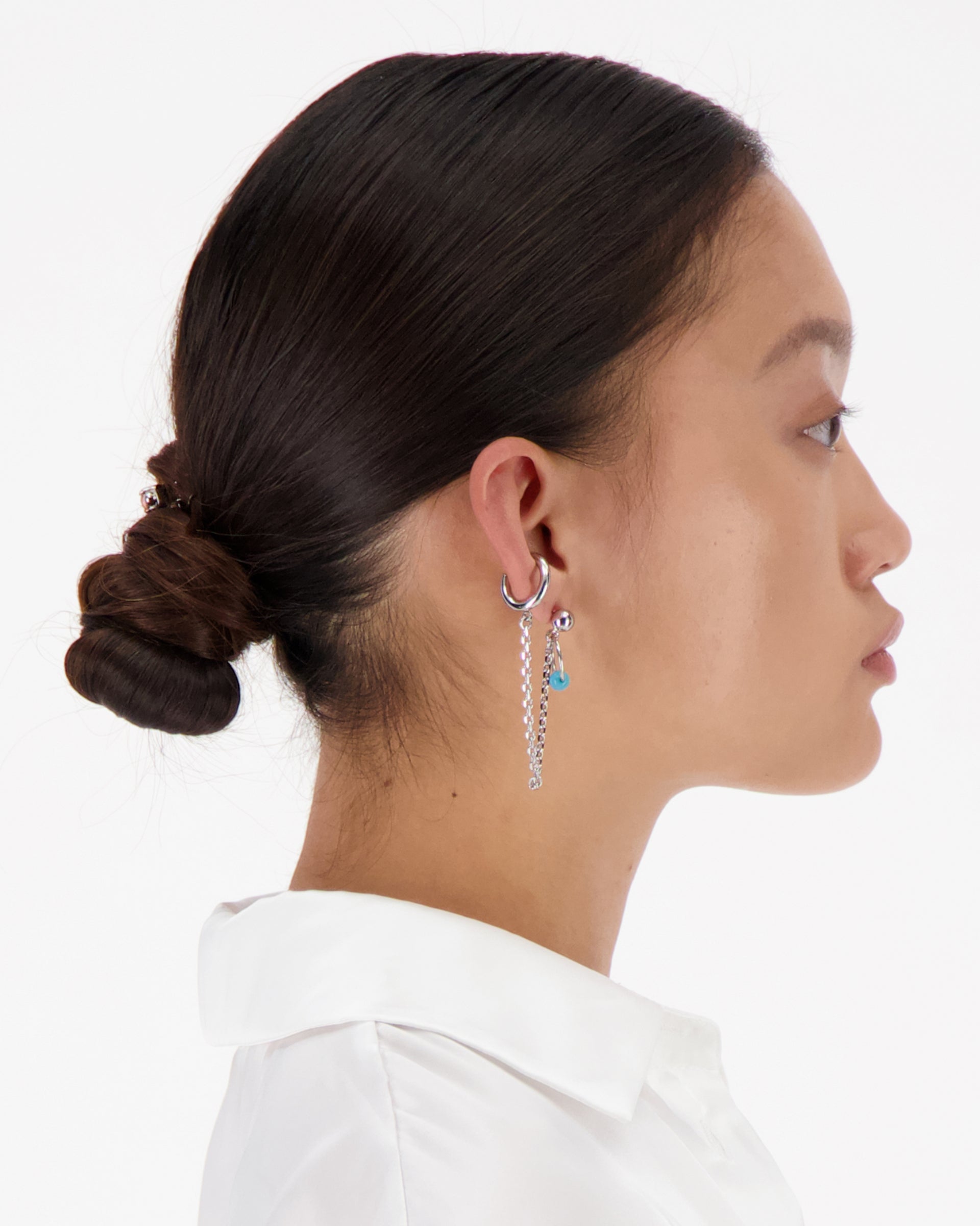 NAN EARRING - PALLADIUM