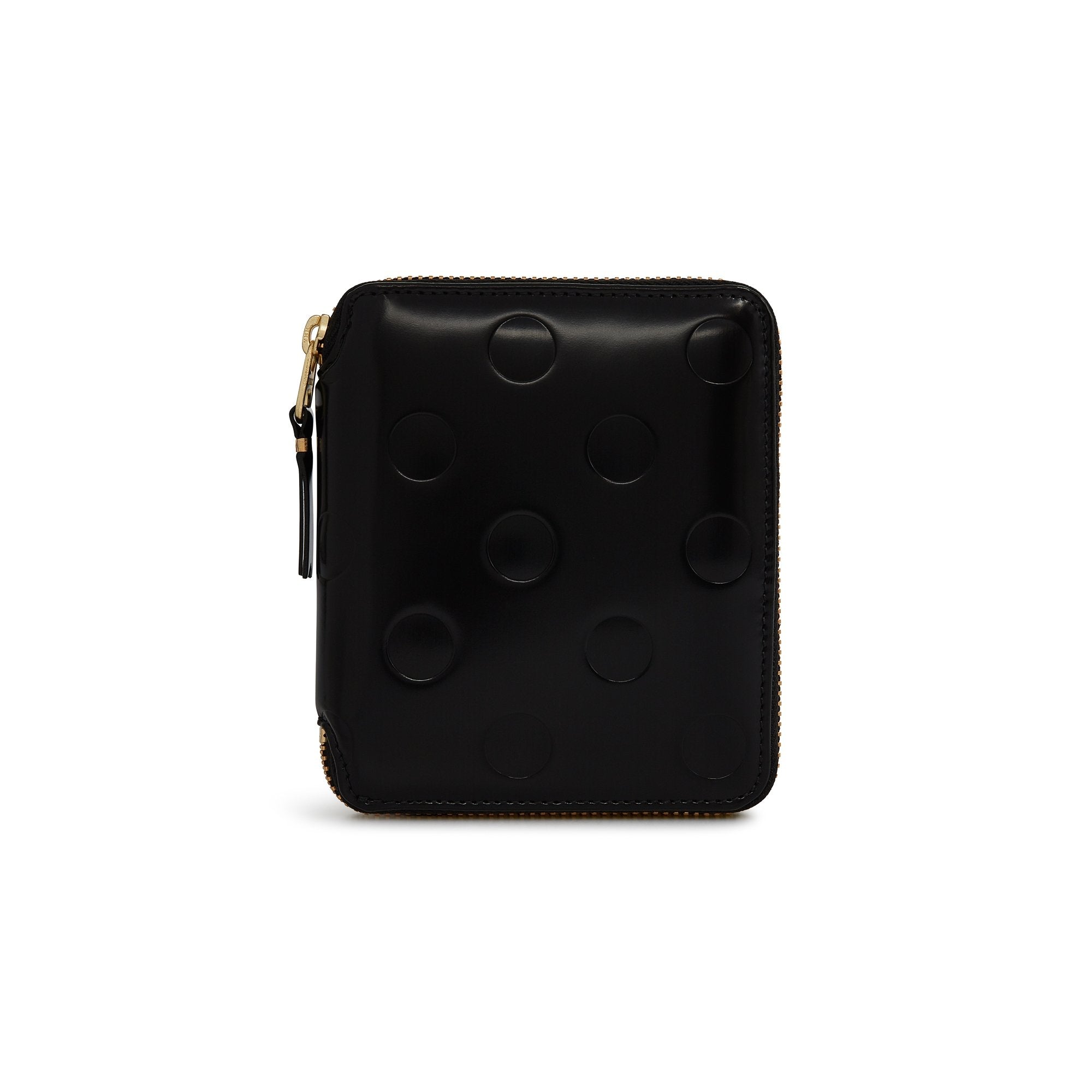 FULL ZIP AROUND WALLET - EMBOSSED DOT - BLACK - SA2100NE