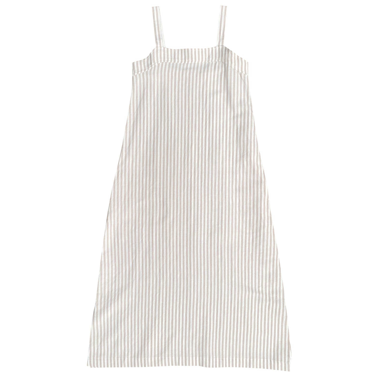 SAMPLE - SQUARE DRESS - NATURAL STRIPE