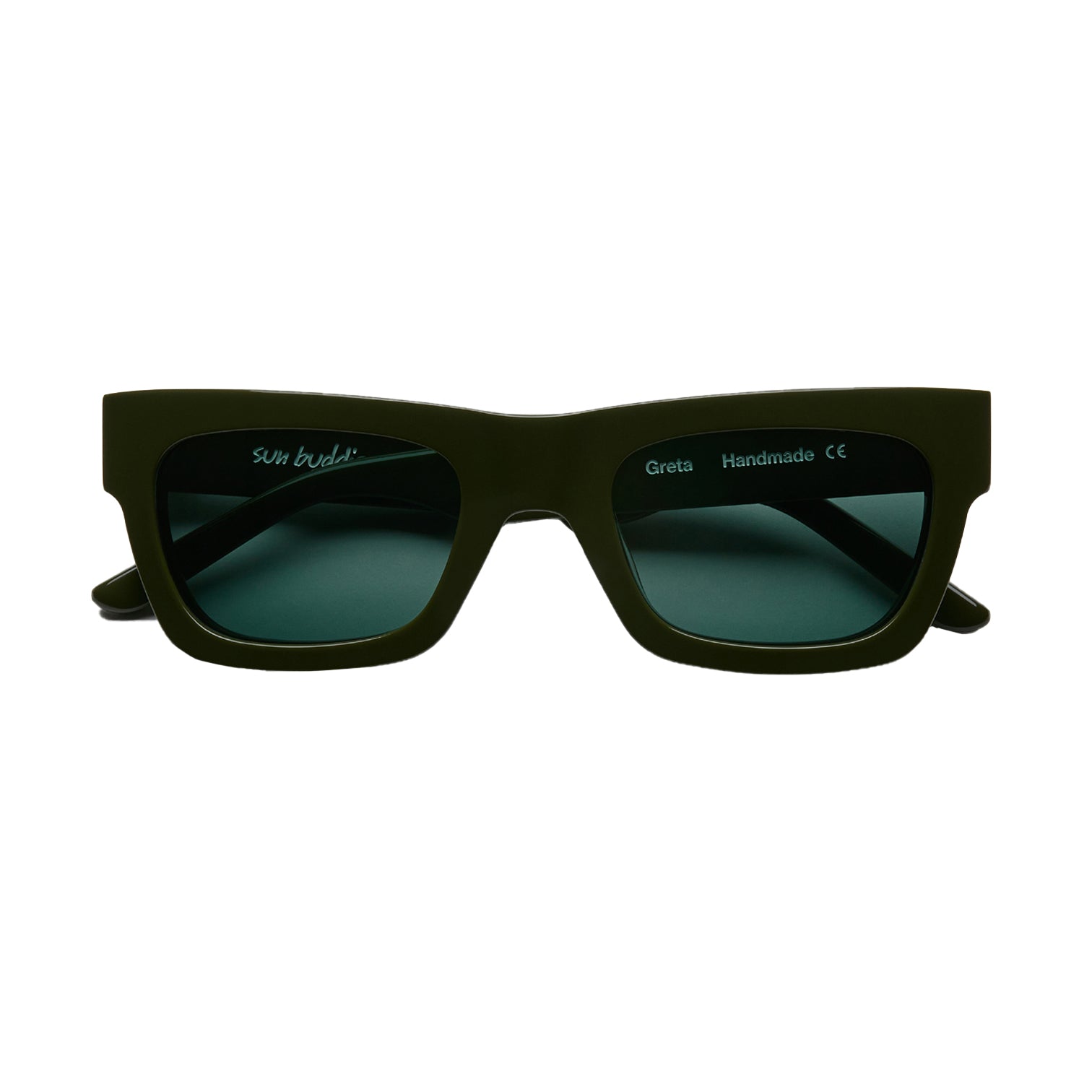 GRETA SUNGLASSES - SOLID GREEN
