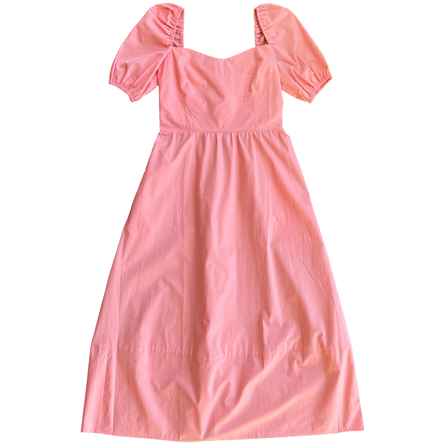 SWEETHEART MIDI DRESS - FADED CORAL