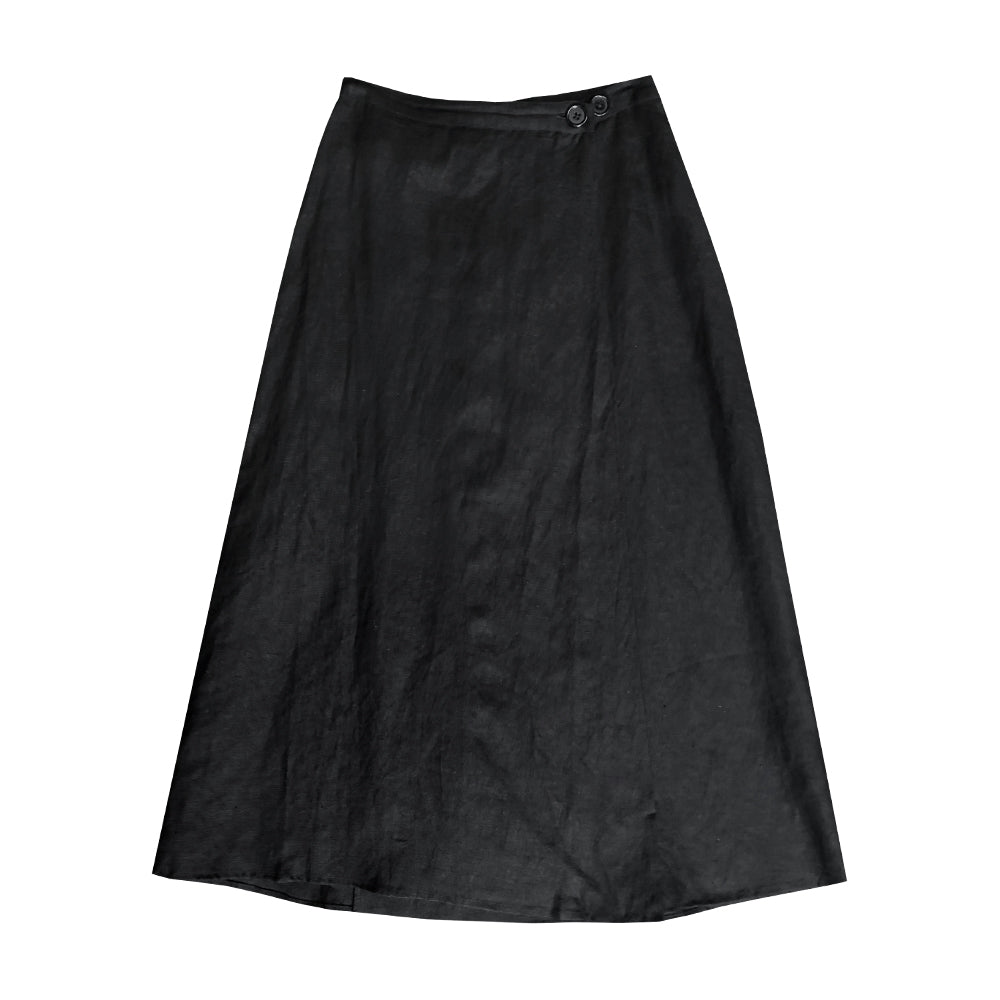SAMPLE - WRAP SKIRT - BLACK