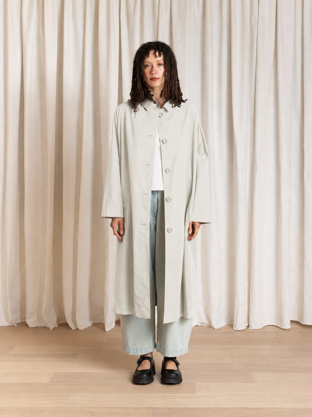SPRING NEW TRENCH - ECRU