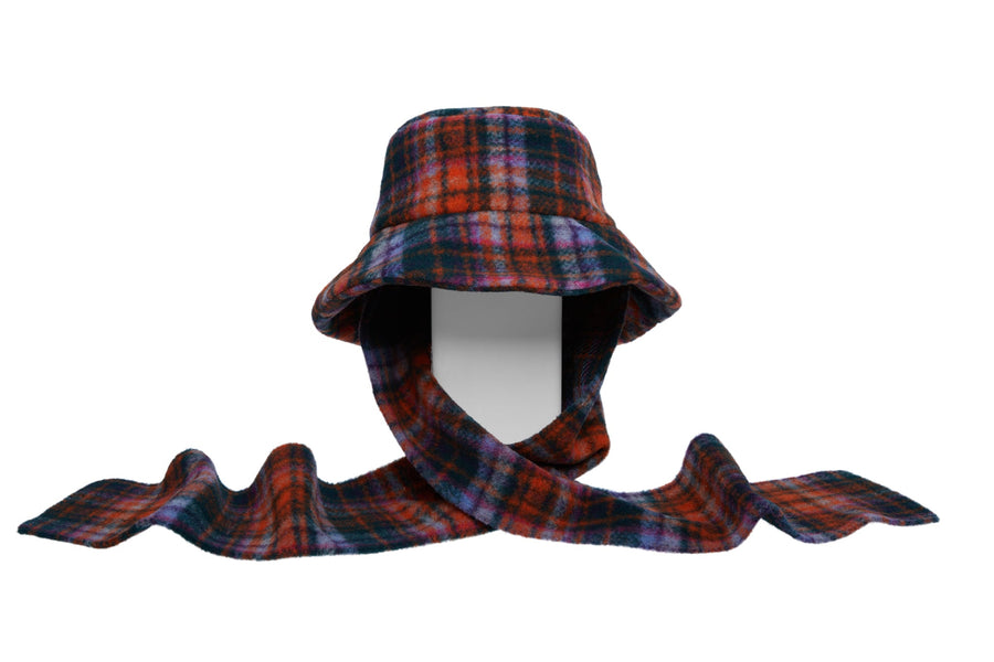 SCARVED BUCKET - HOT PLAID