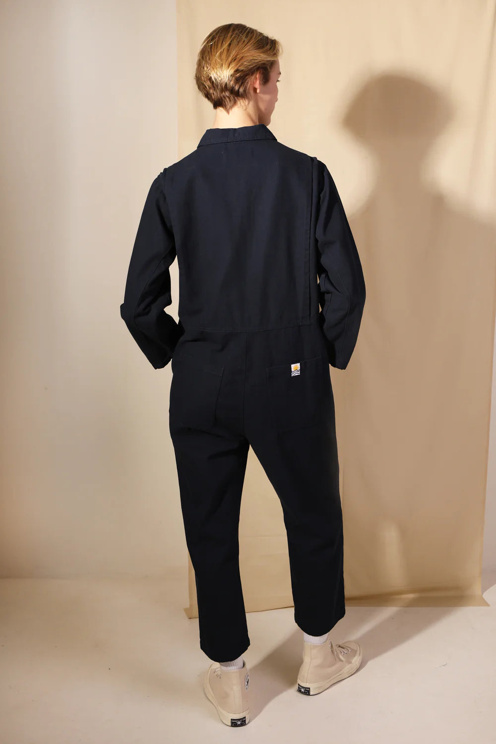 SAMPLE - DOMINIC BOILERSUIT - NAVY (STAINED)