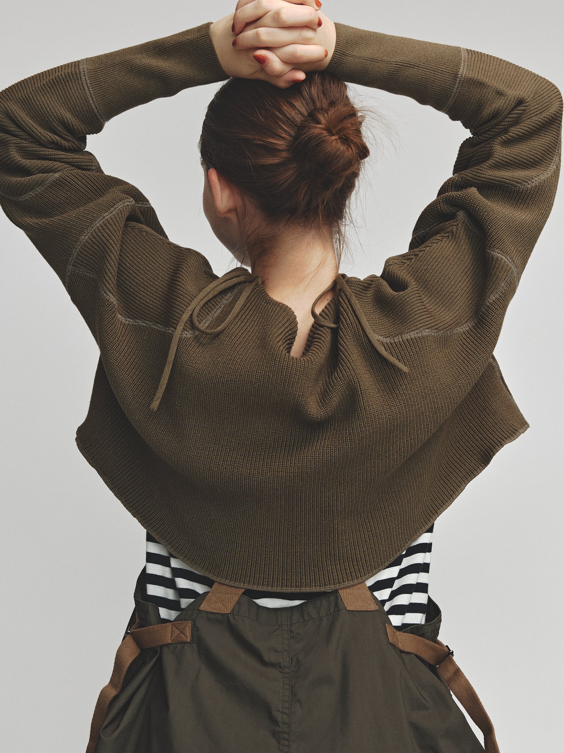 SHORT PULLOVER - OLIVE