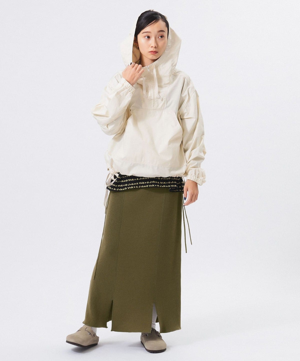 MIL KNIT SKIRT - OLIVE