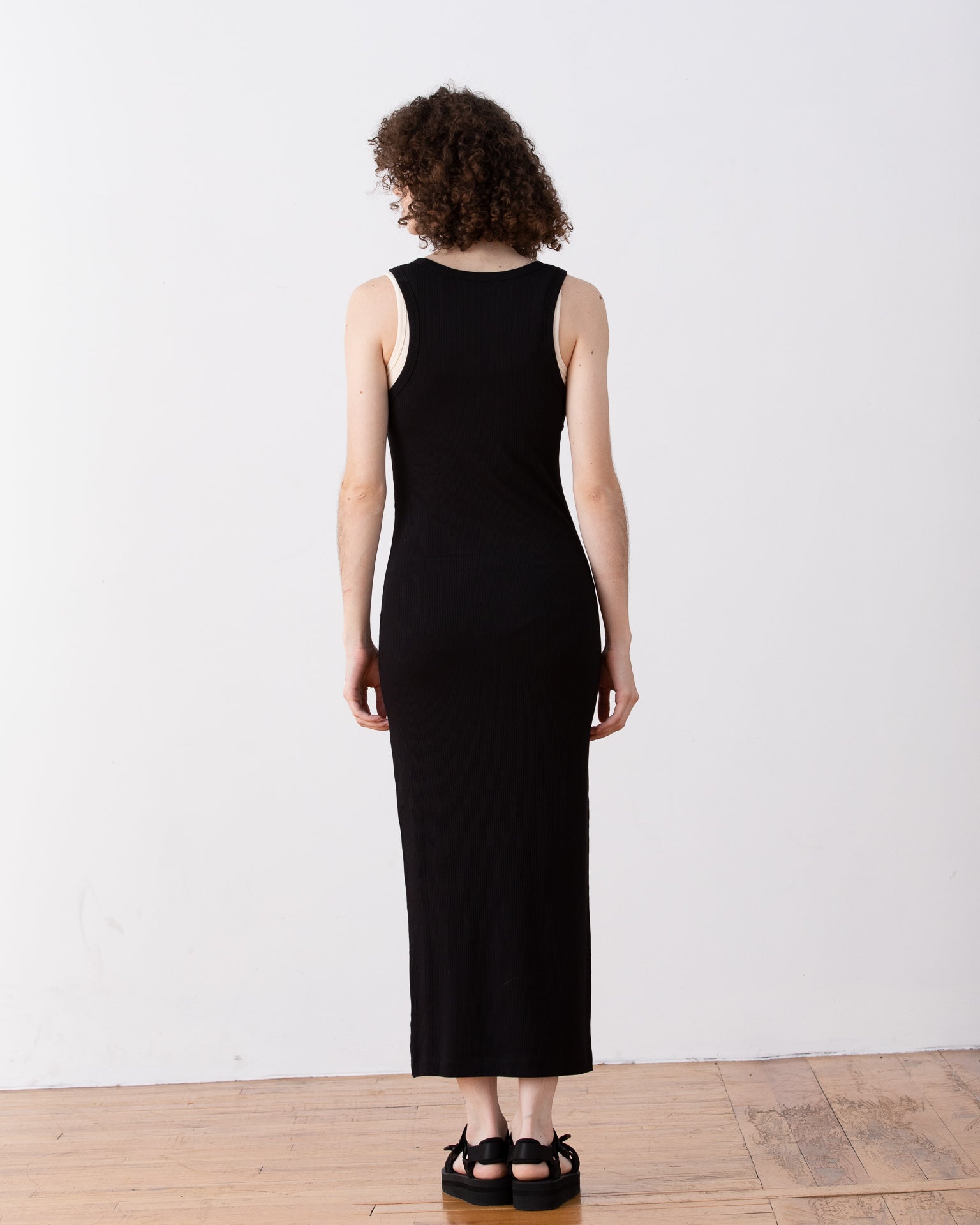 SAMPLE - RIBBED DRESS - WHITE