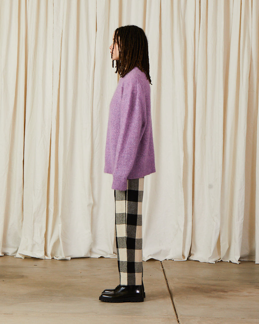 OVERSIZED MOHAIR PULLOVER - LILAC