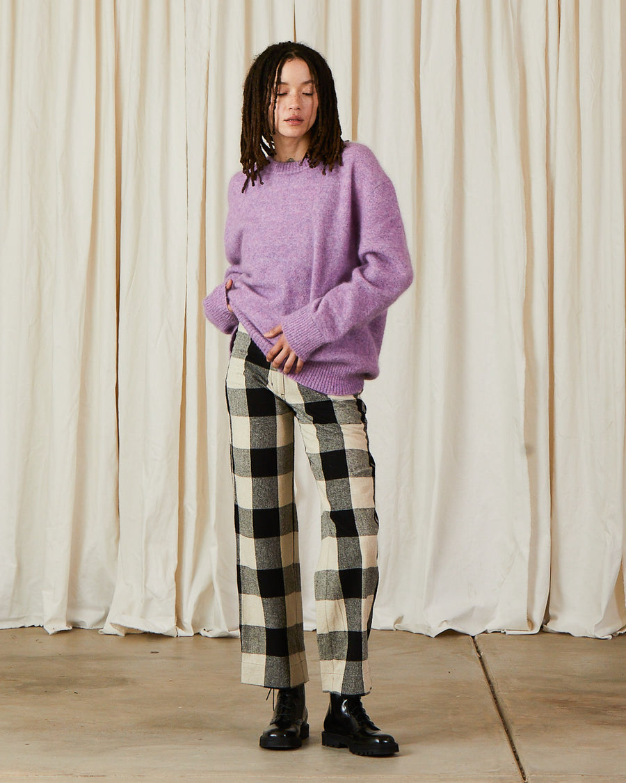 OVERSIZED MOHAIR PULLOVER - LILAC