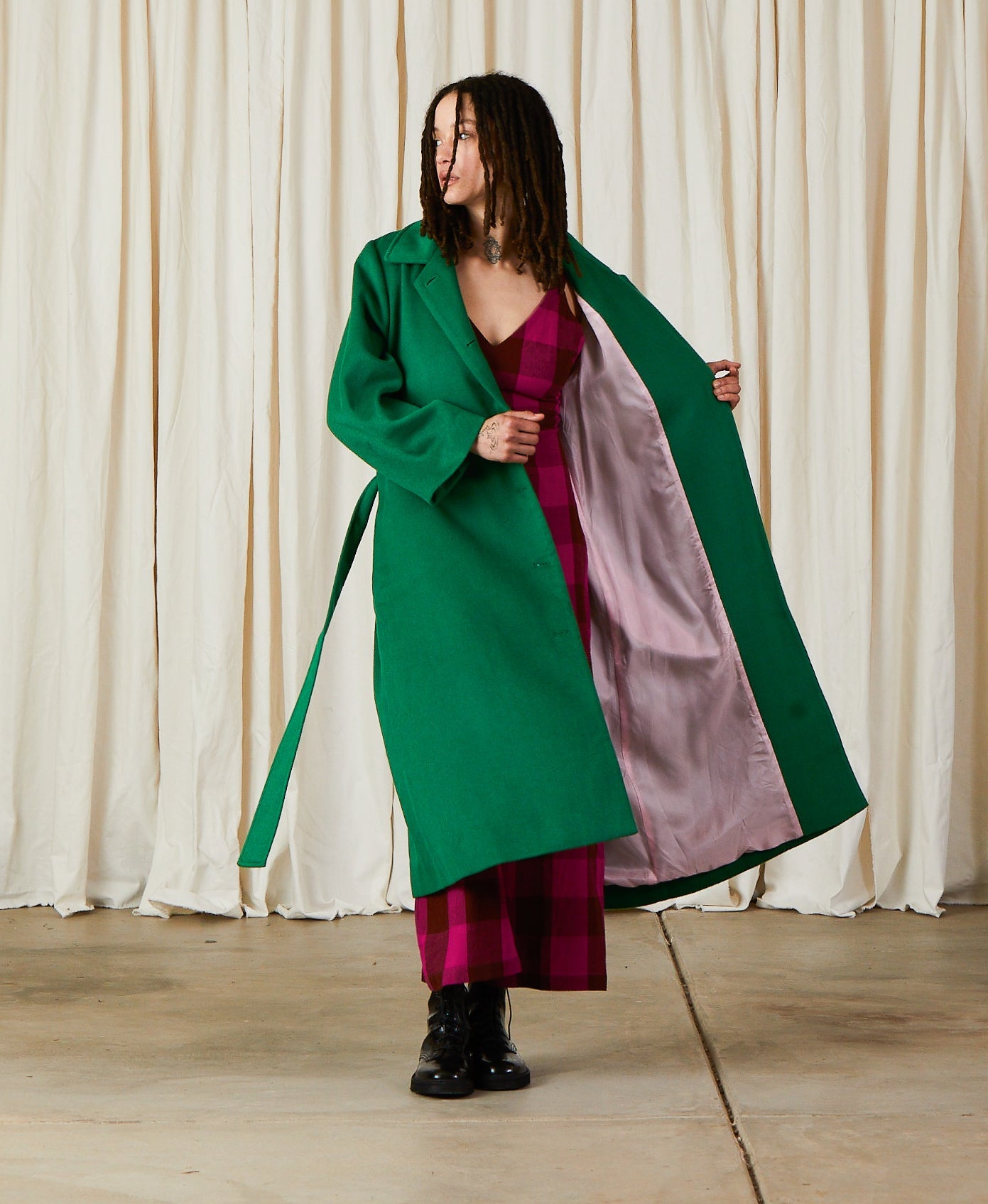 SAMPLE - WOOL TRENCH COAT - COPPER