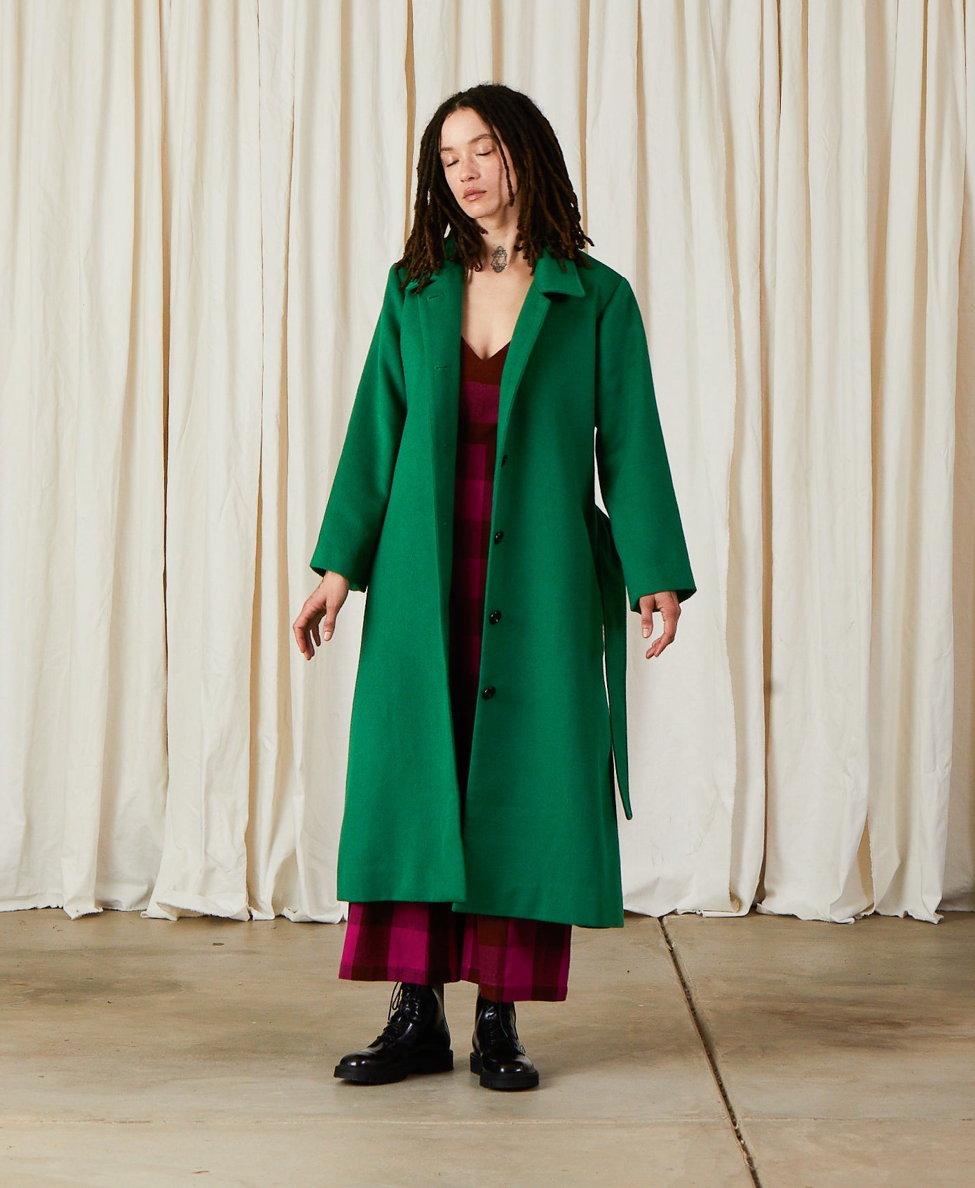 SAMPLE - WOOL TRENCH COAT - COPPER