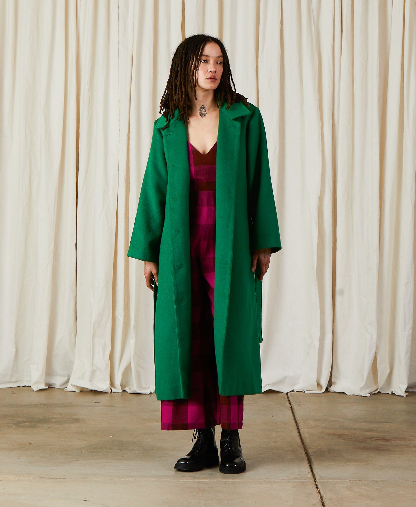 SAMPLE - WOOL TRENCH COAT - COPPER