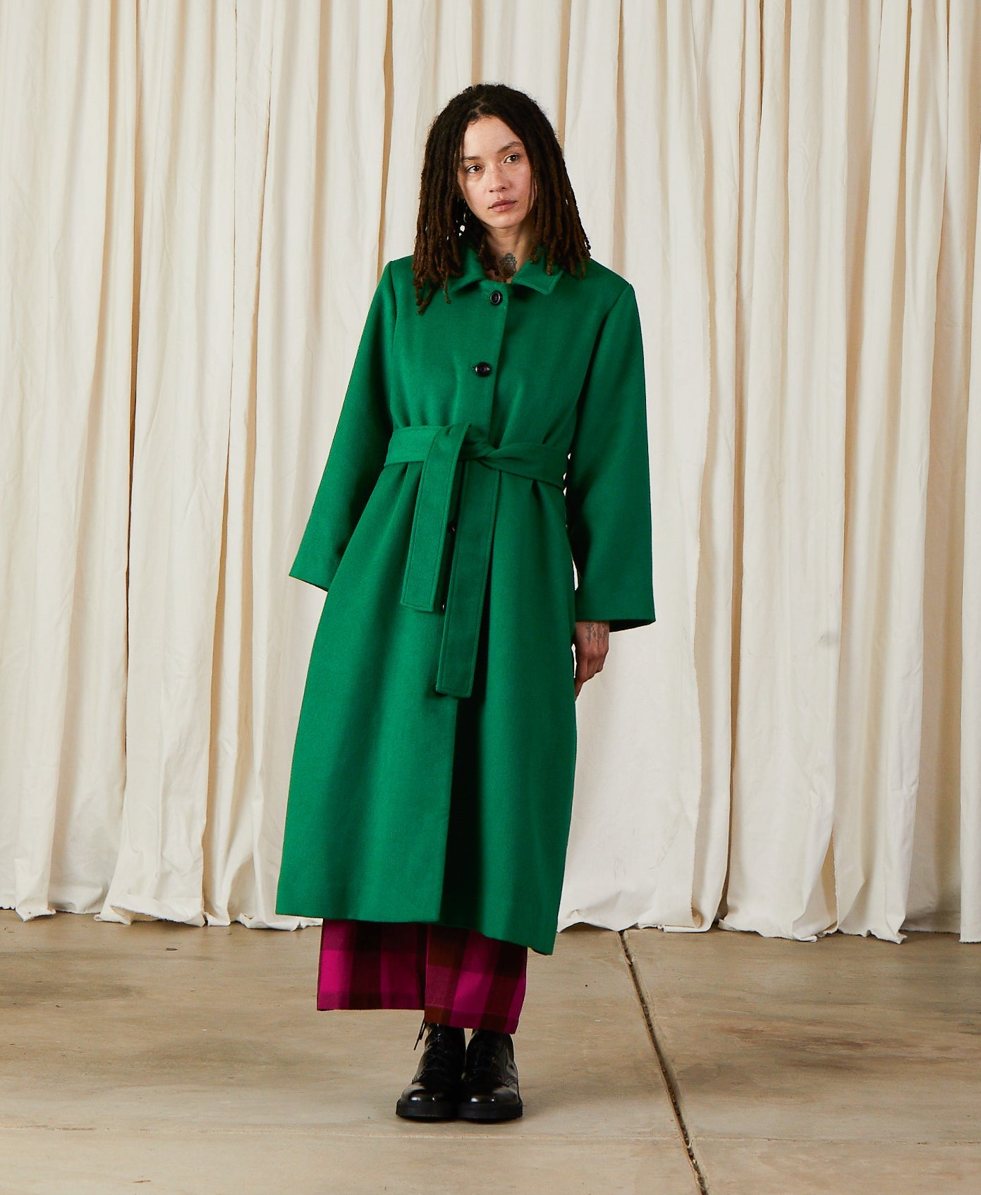 SAMPLE - WOOL TRENCH COAT - COPPER