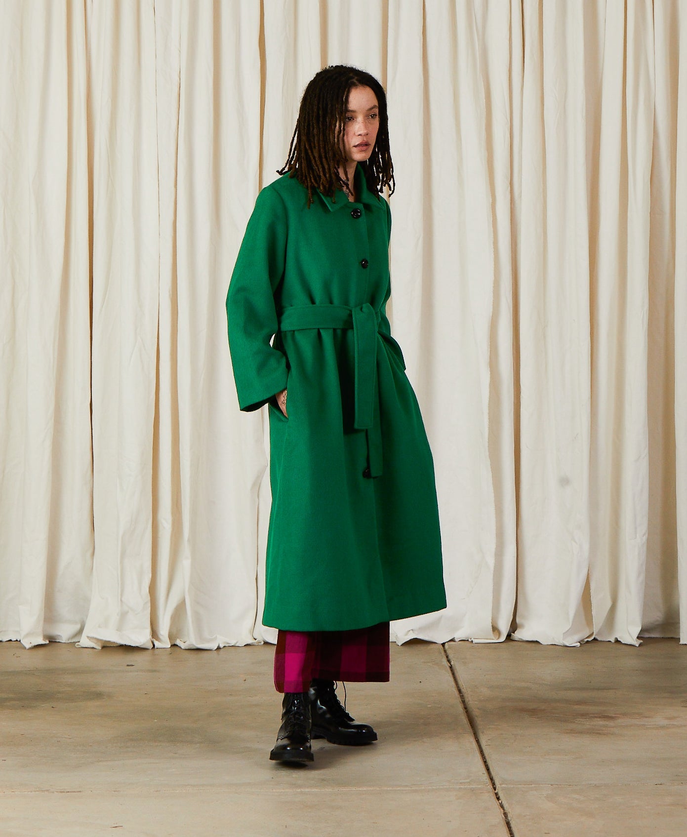 SAMPLE - WOOL TRENCH COAT - COPPER