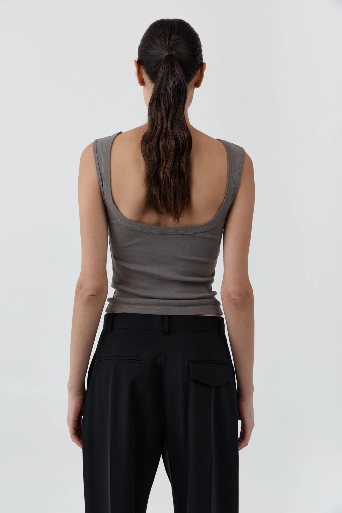 ORGANIC COTTON BALLERINA TOP - CLAY