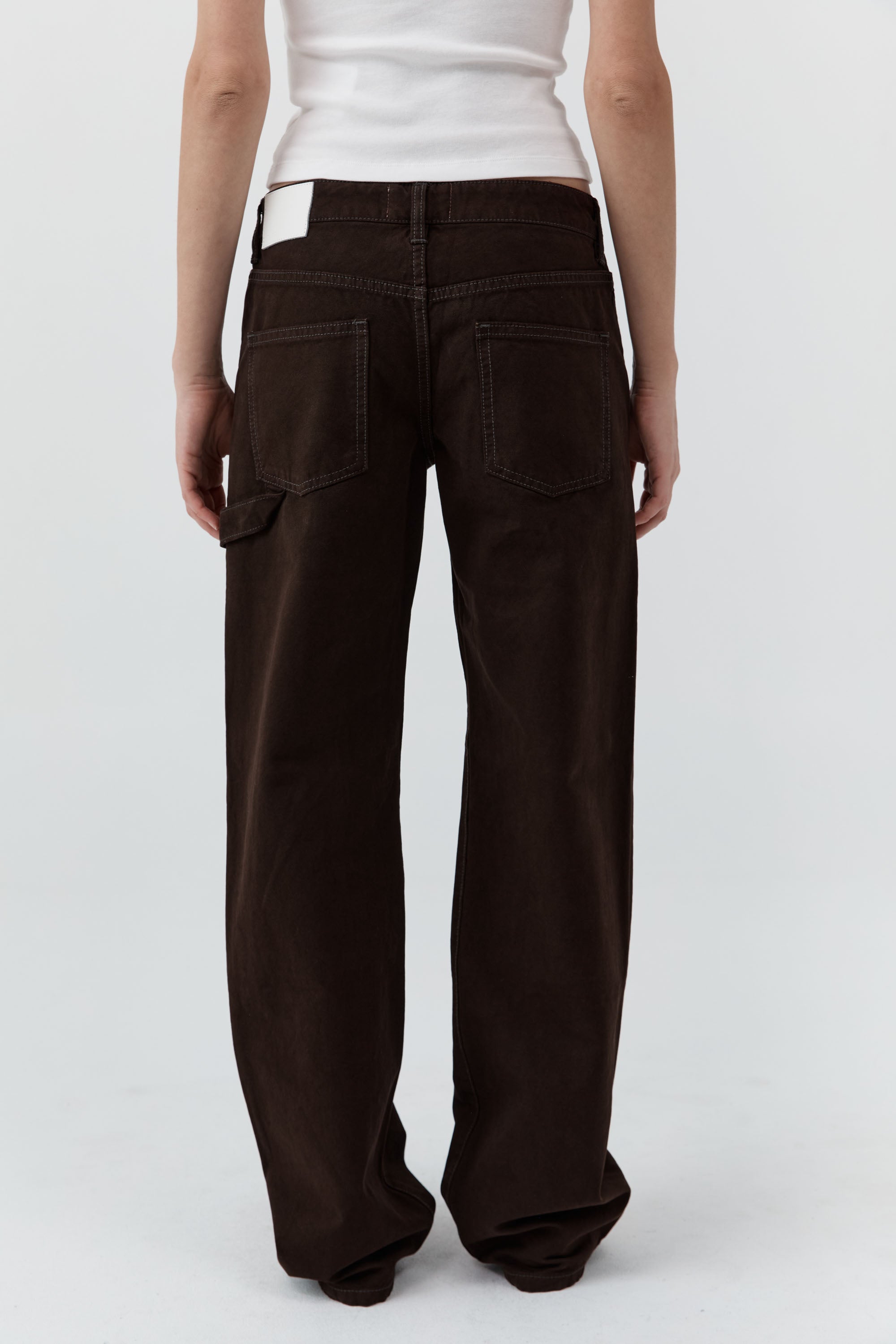 CANVAS CARPENTER JEANS - BARK