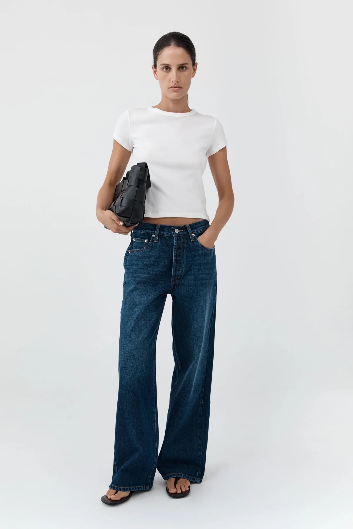 CLASSIC MID RISE JEANS - DARK INDIGO