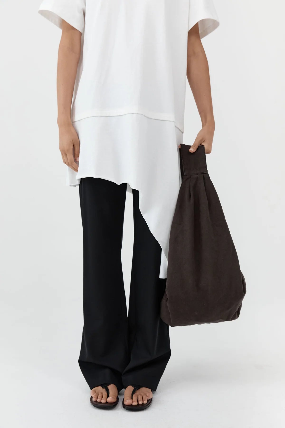 CANVAS LARGE CROSSBODY BAG - ASH