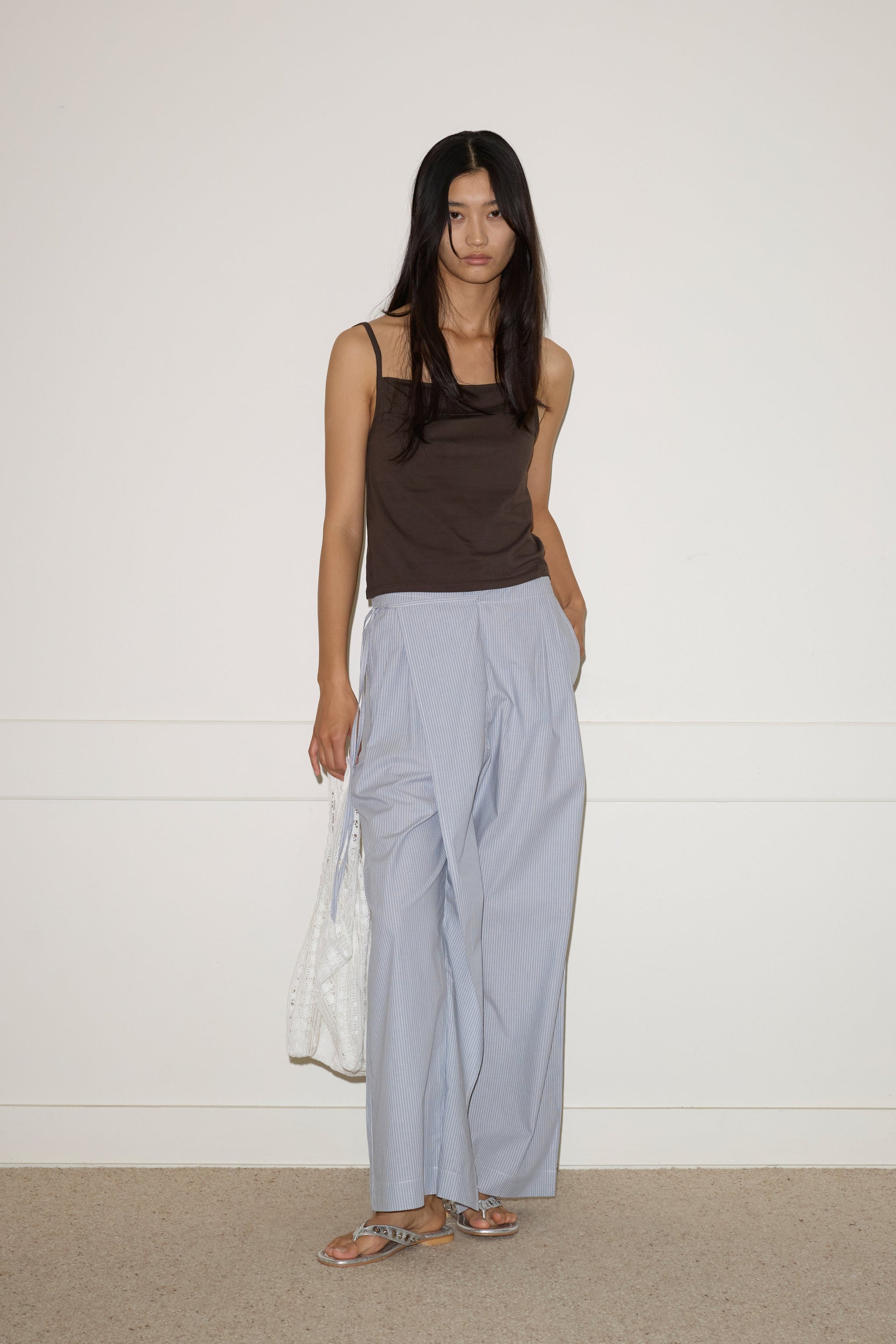 DOUBLE LAYER PANT - SKY STRIPE