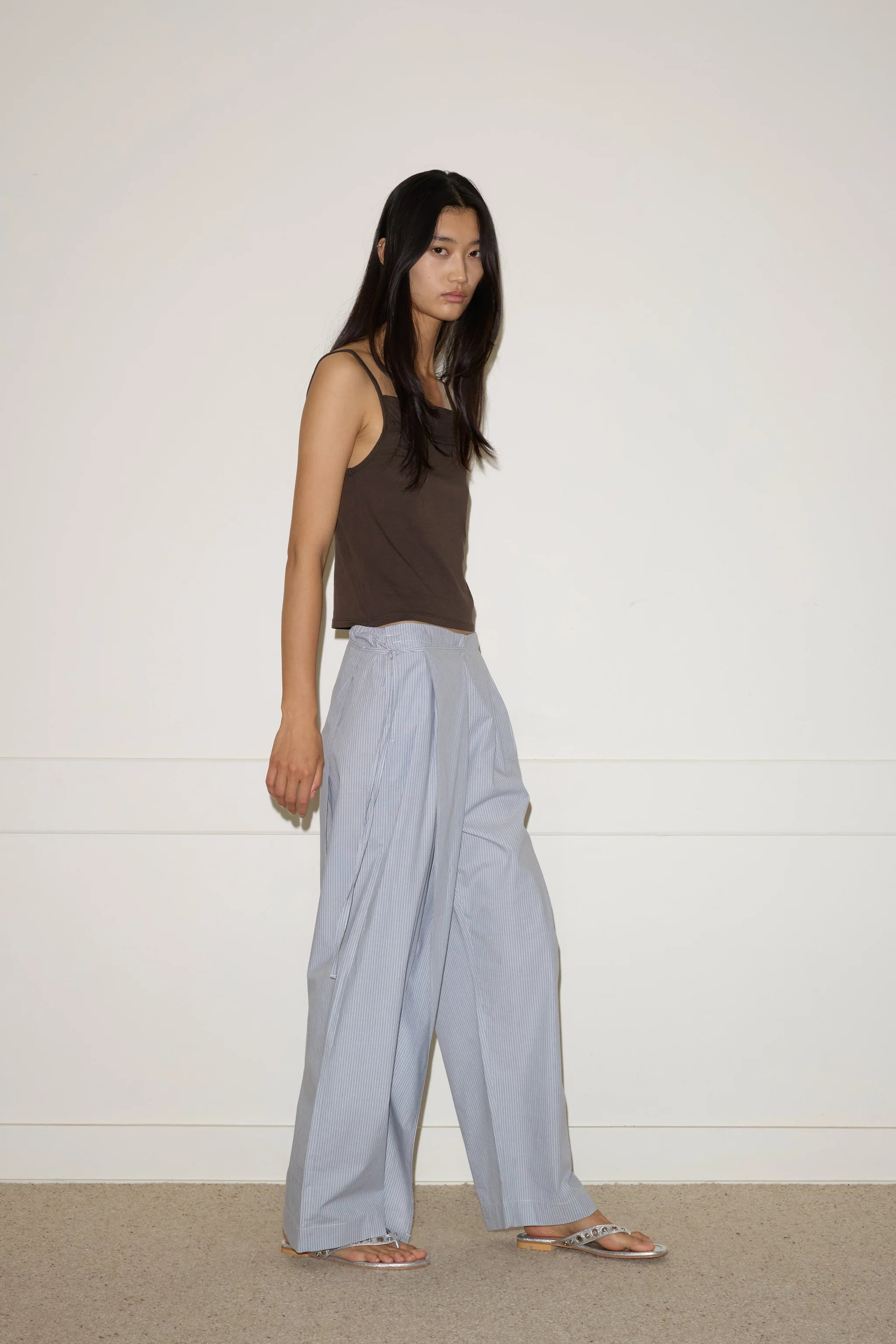 DOUBLE LAYER PANT - SKY STRIPE