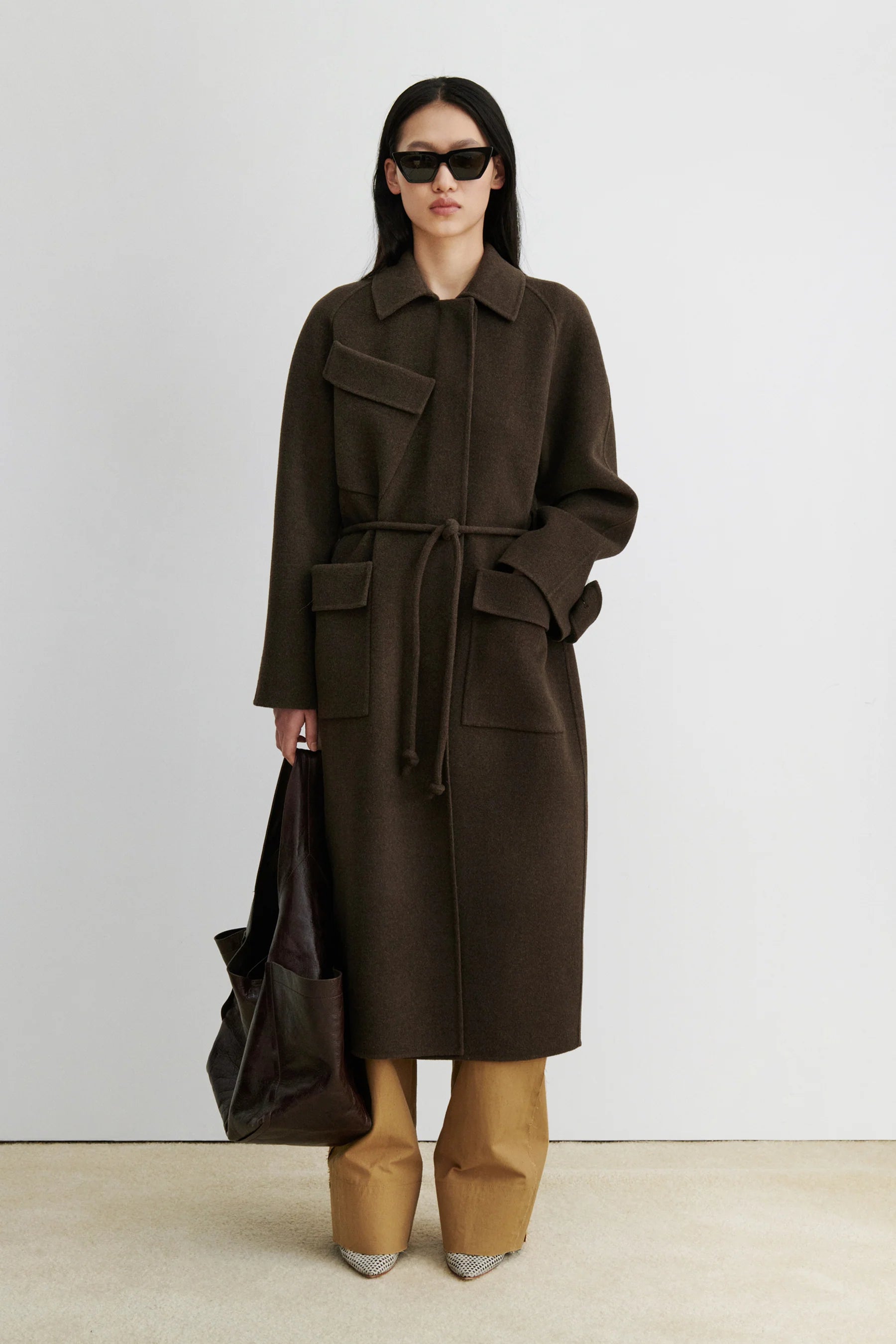 ALVES TRENCH - BROWN MELANGE
