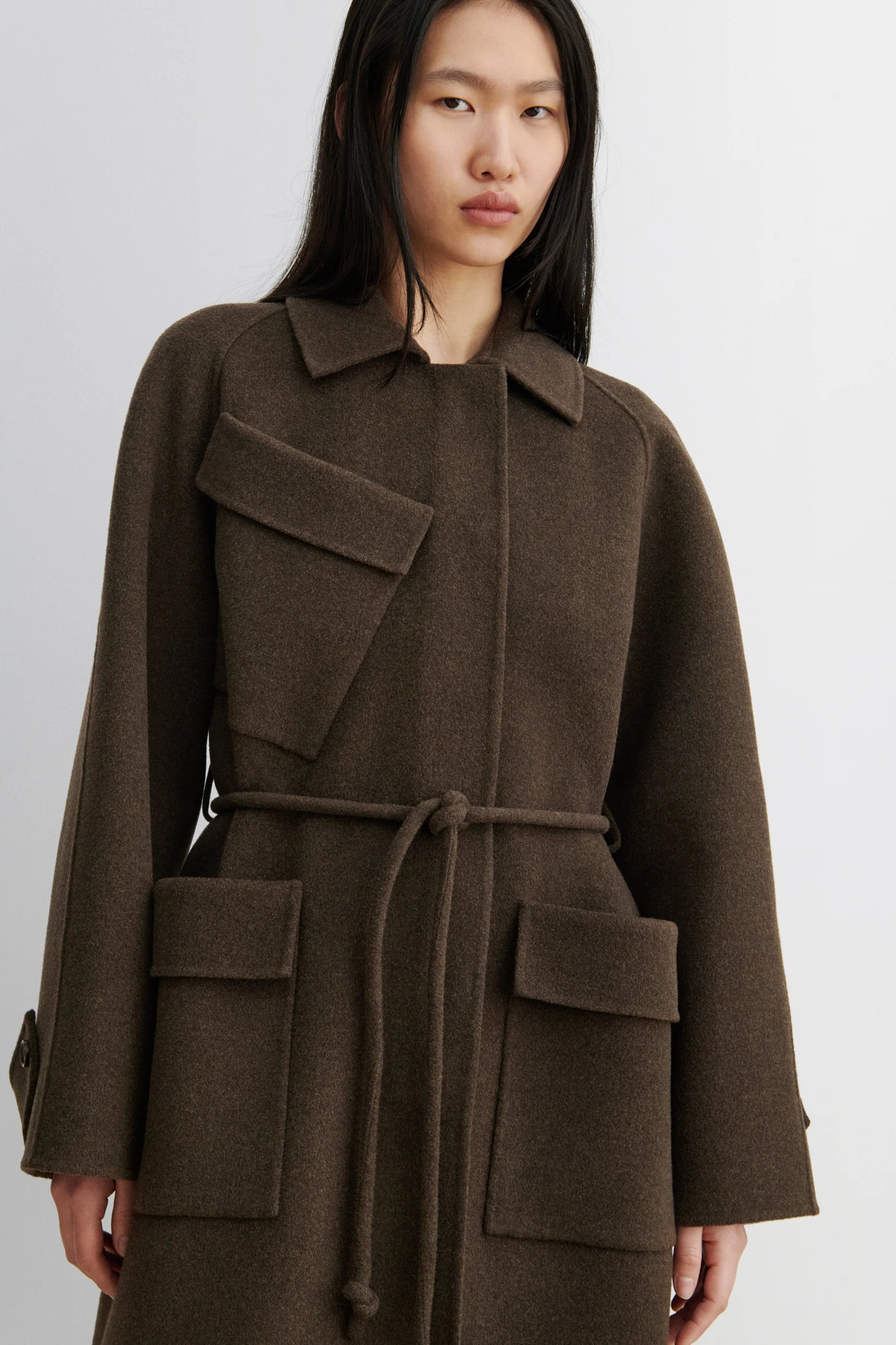ALVES TRENCH - BROWN MELANGE