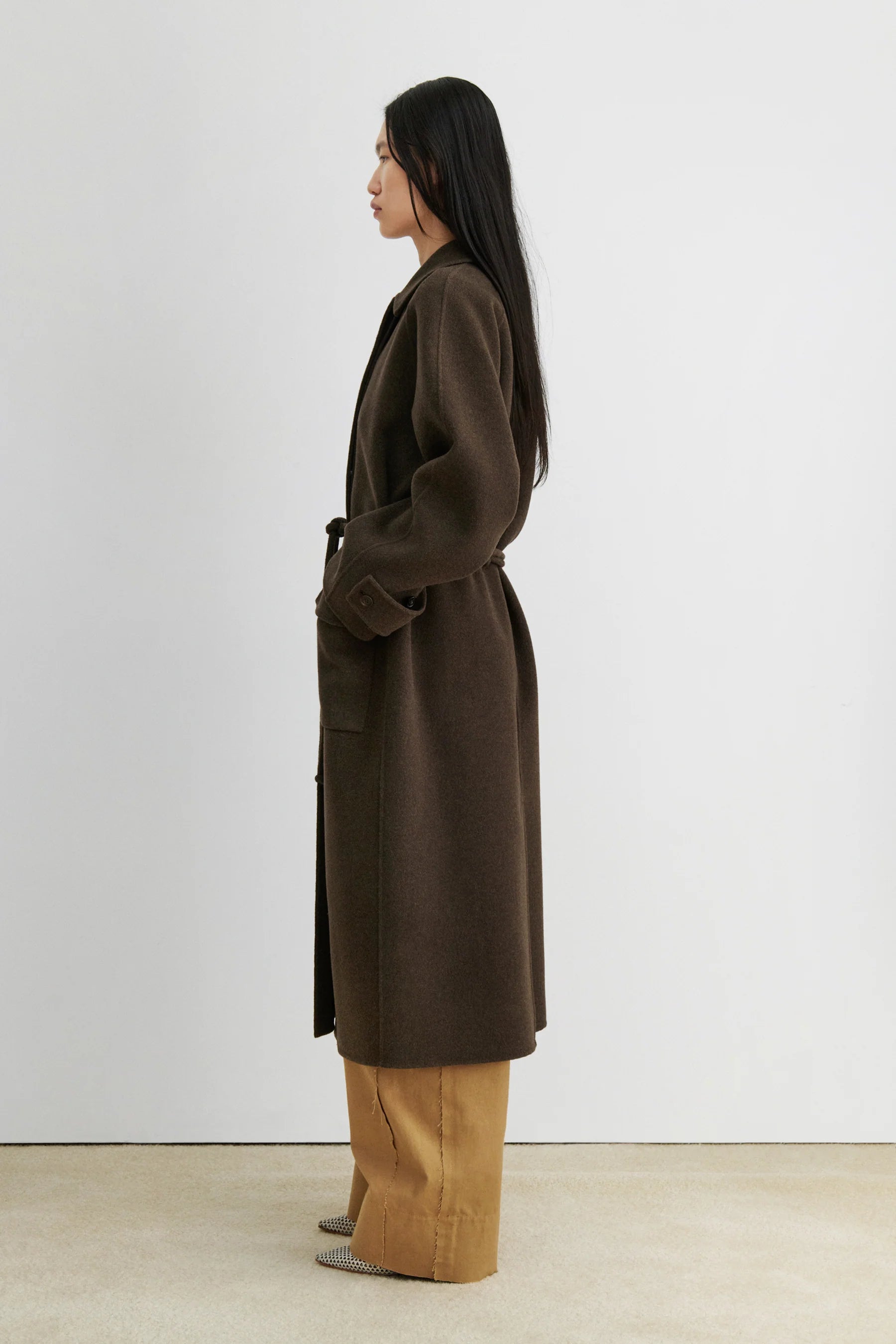 ALVES TRENCH - BROWN MELANGE