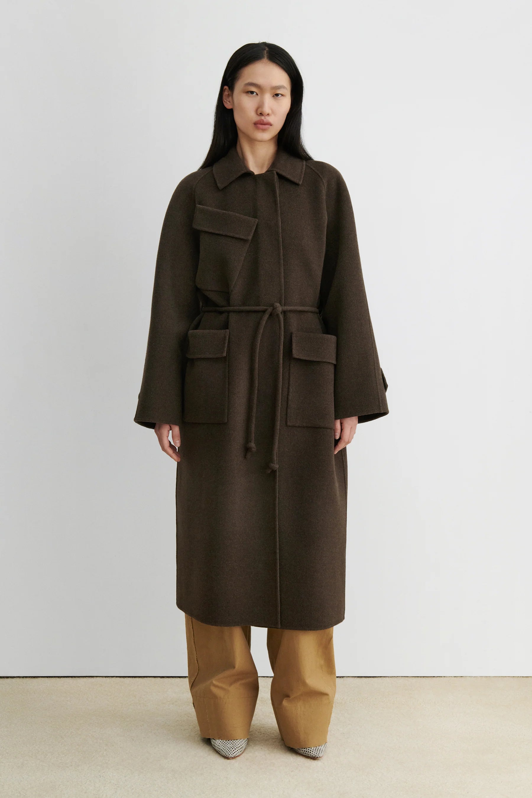 ALVES TRENCH - BROWN MELANGE