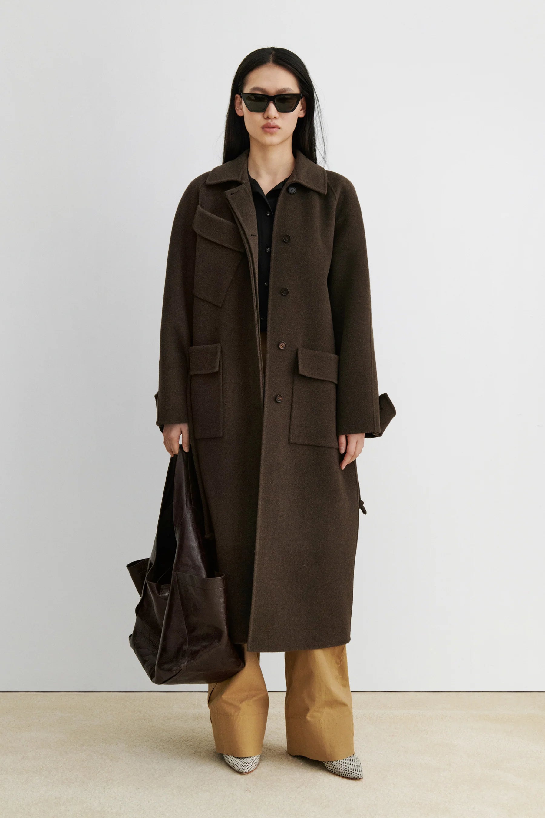 ALVES TRENCH - BROWN MELANGE