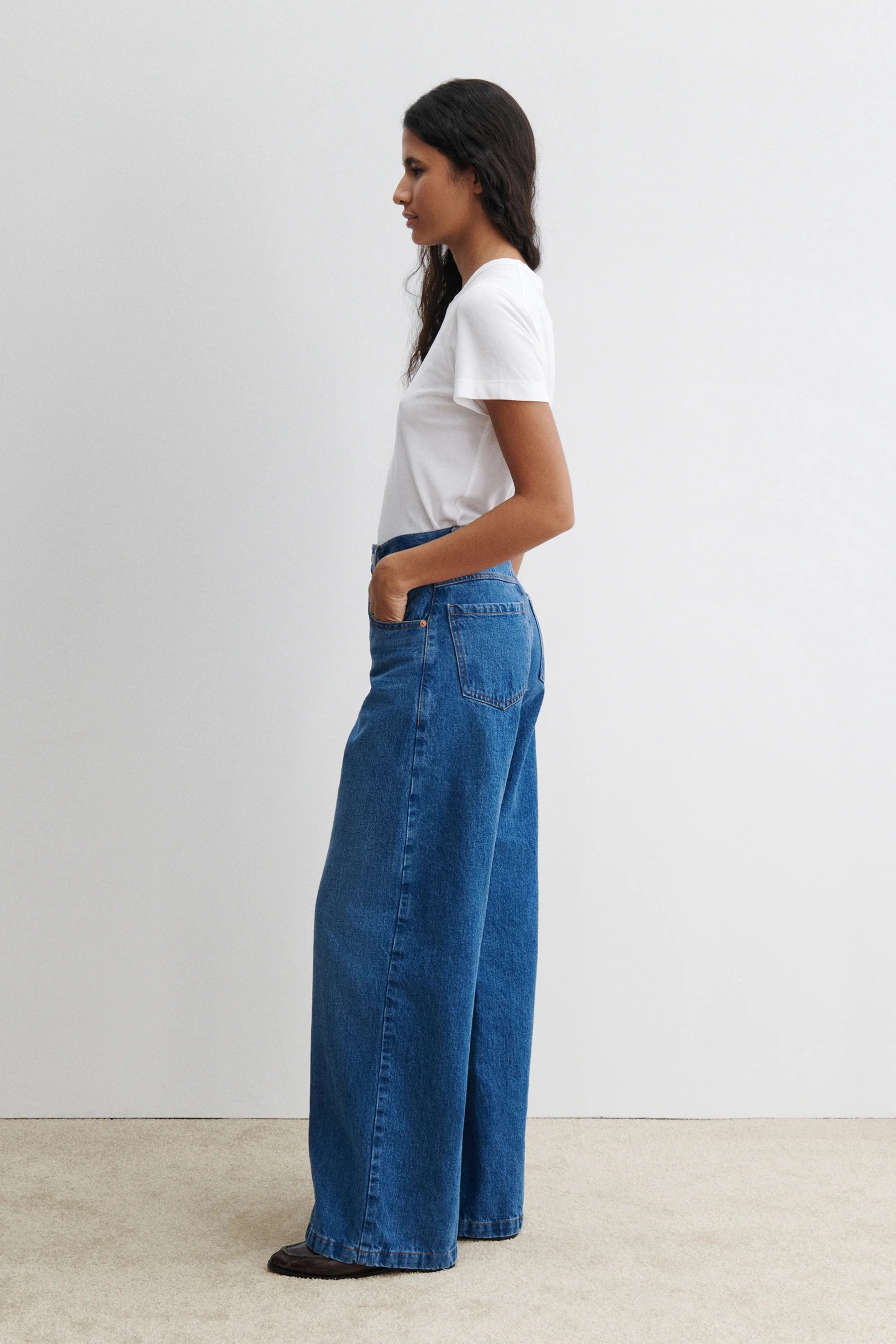 AYO PANT - WASHED MISSION DENIM - COOL INDIGO
