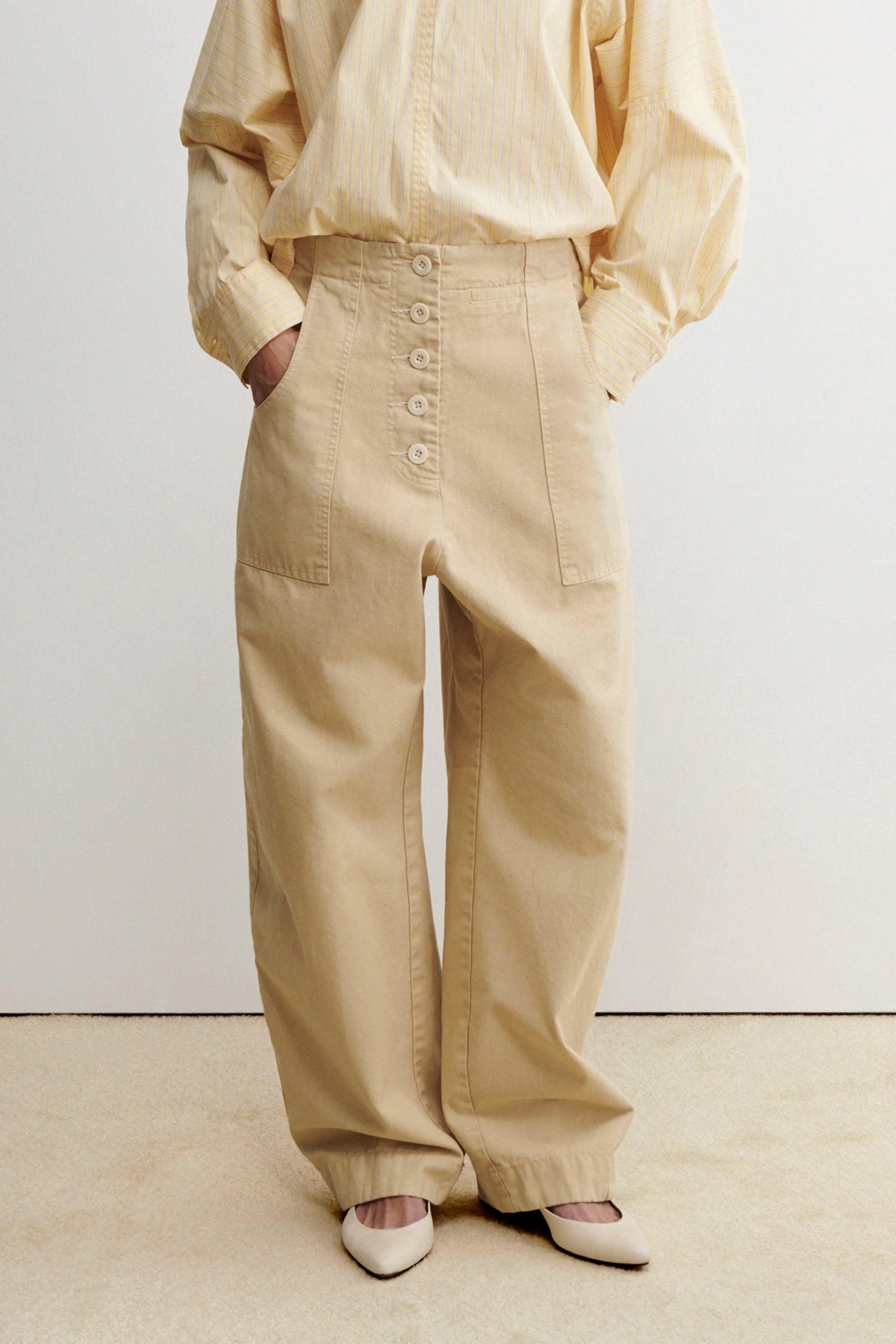 MILI PANT - CEMENT