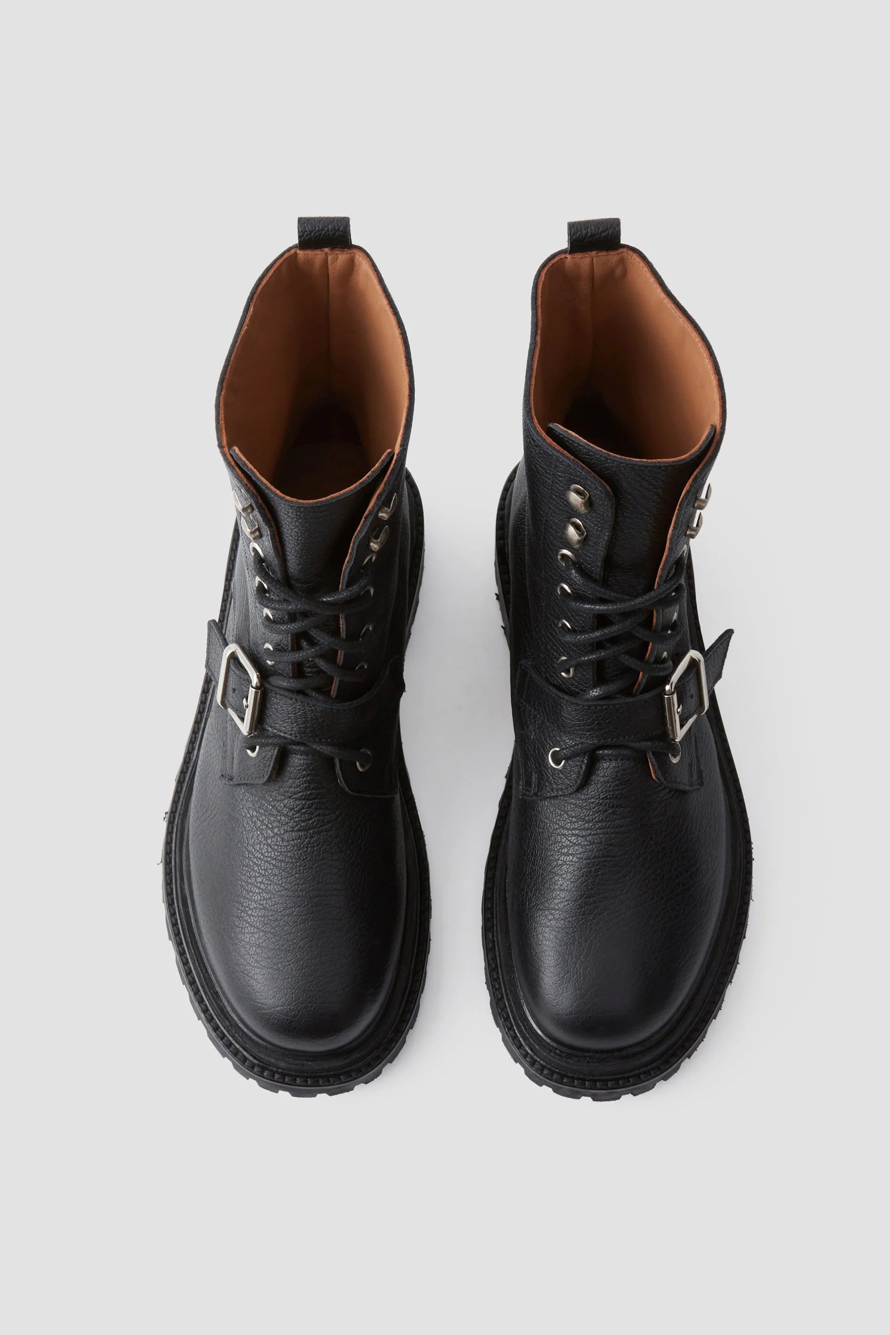 CASHA COMBAT BOOT - BLACK