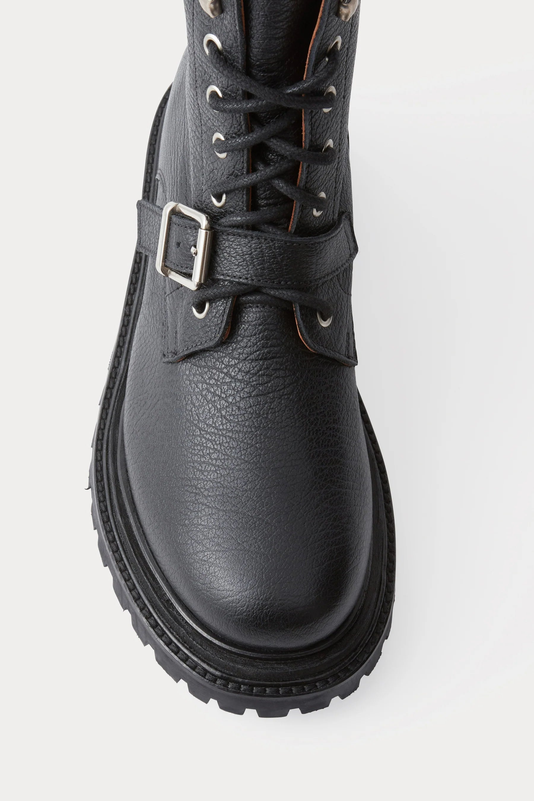 CASHA COMBAT BOOT - BLACK