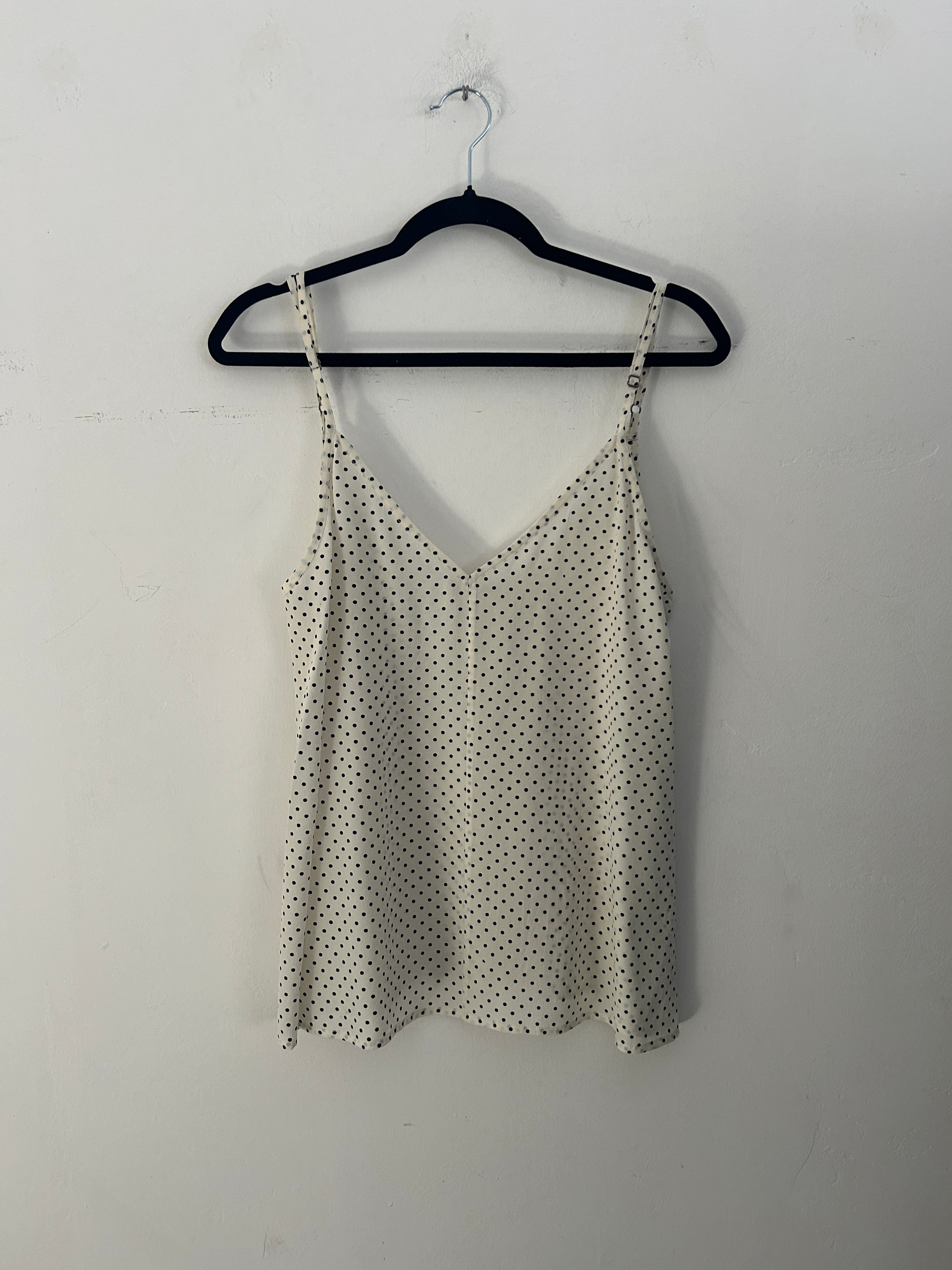 SAMPLE - SLIP TOP - CREAM DOT