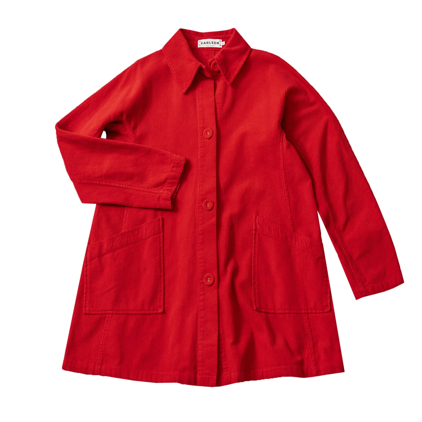 CONSTANCE JACKET - RED CORDUROY