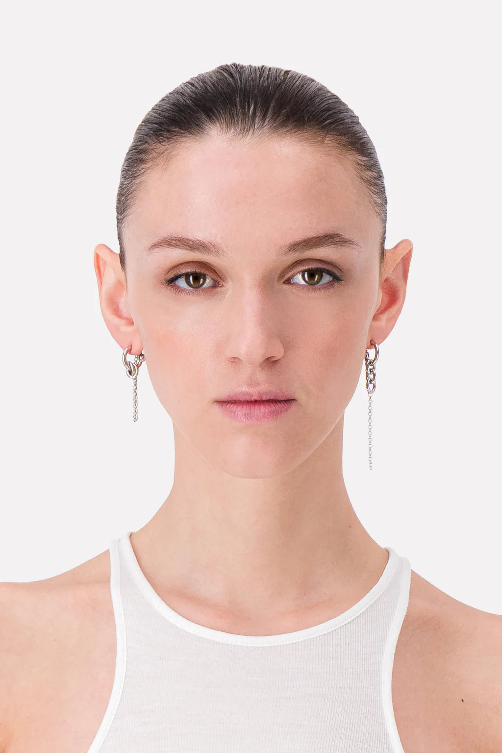 AMON EARRINGS - PALLADIUM