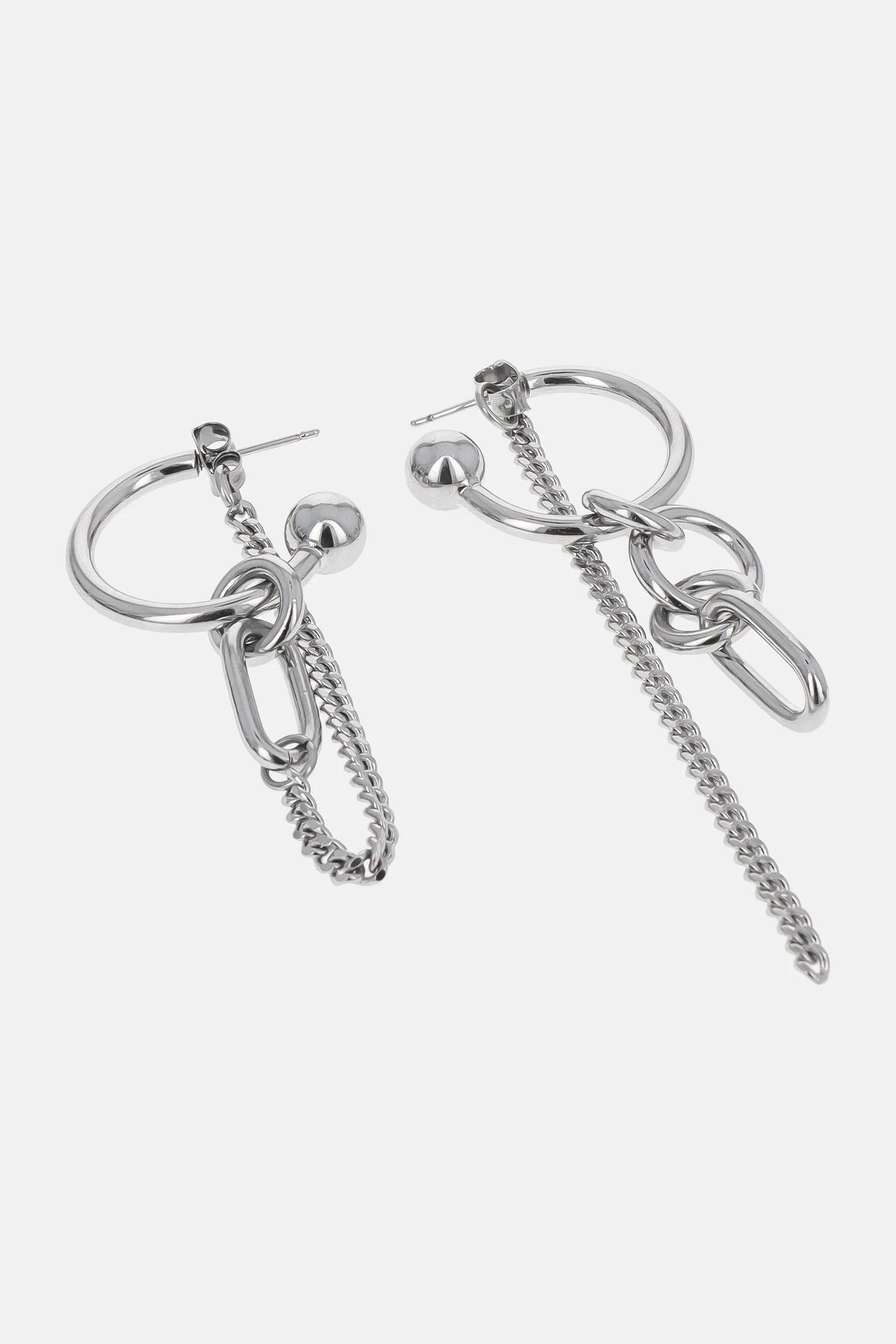 ALLEN EARRINGS - PALLADIUM