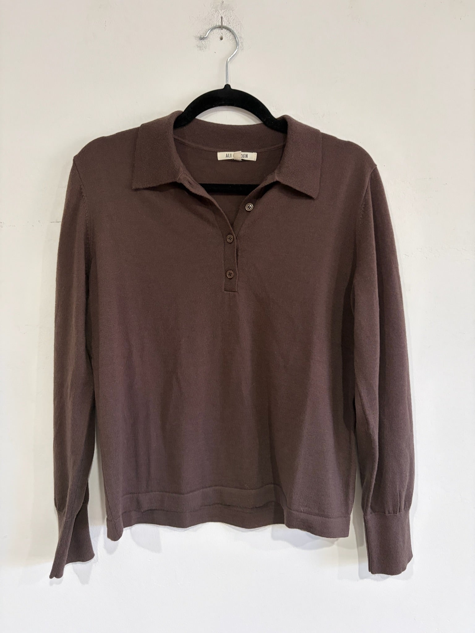 SAMPLE - NEW POLO PULLOVER - DEEP TAUPE