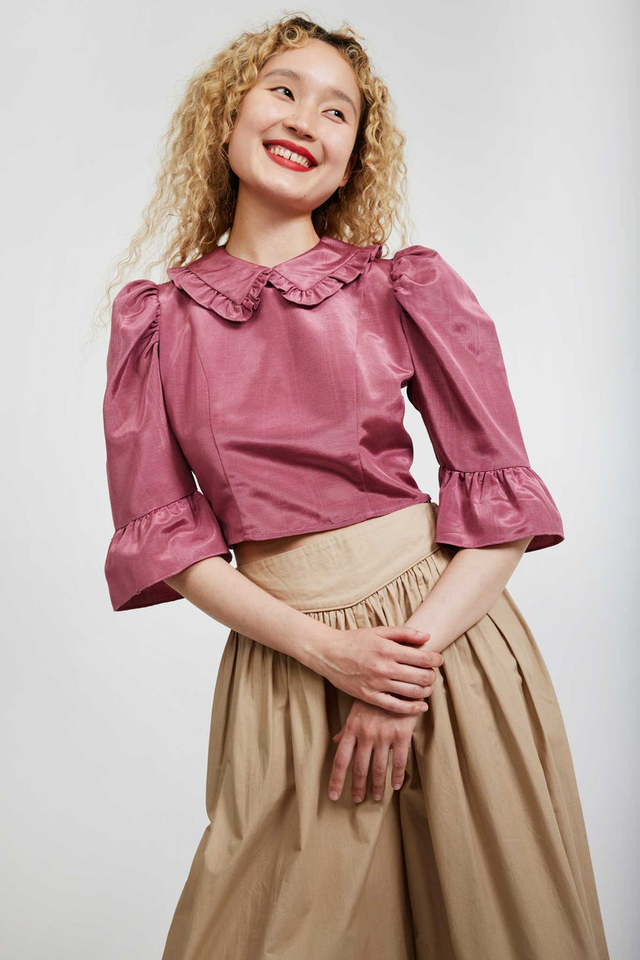 SPRING LUCY TOP - THULIAN ROSE MOIRE