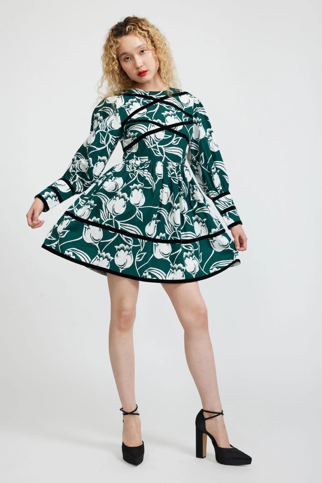 MINI CLEMMIE DRESS - TULIP FOREST