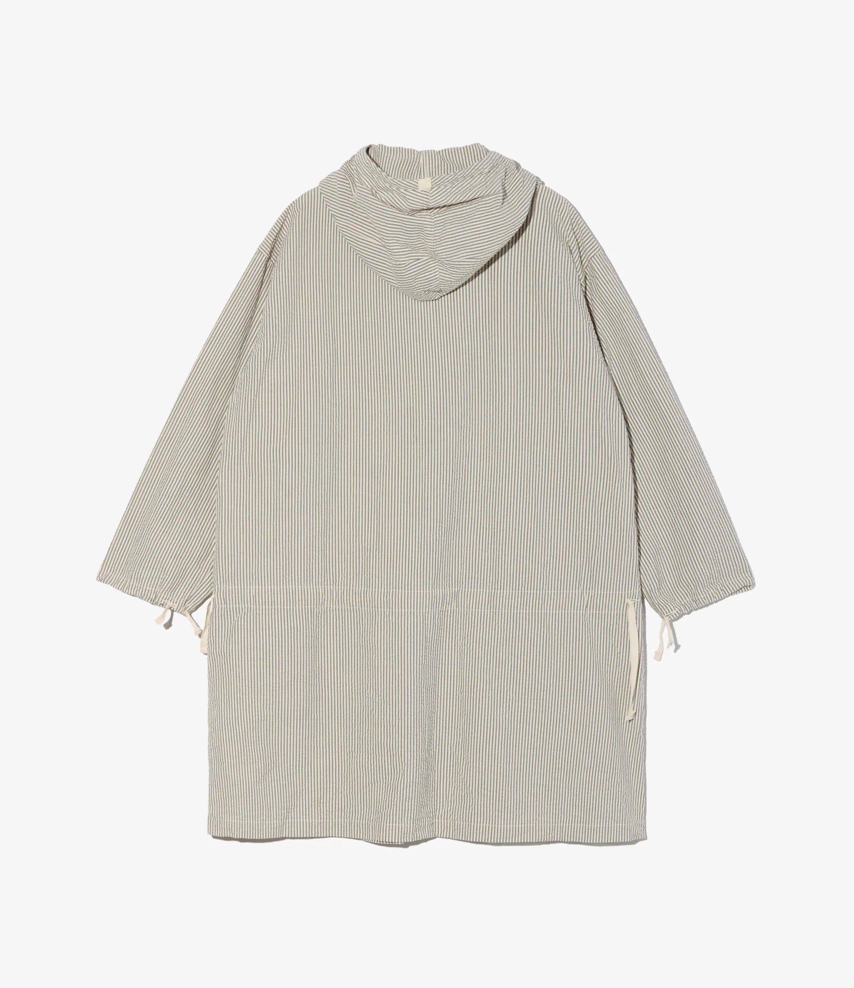 BINOCULAR DRESS - NAVY/NATURAL SEERSUCKER