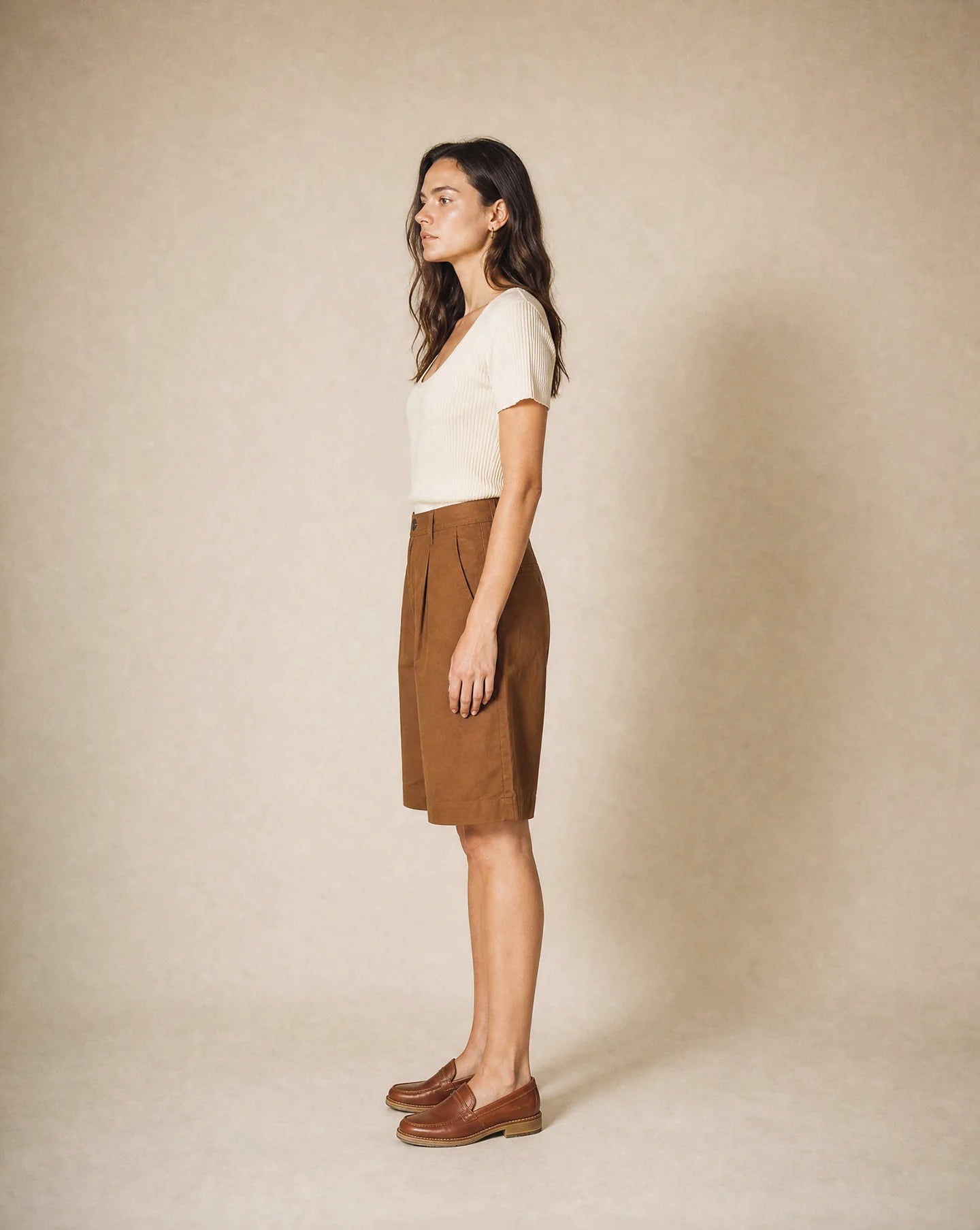 TRAVEL SHORT - BROWN