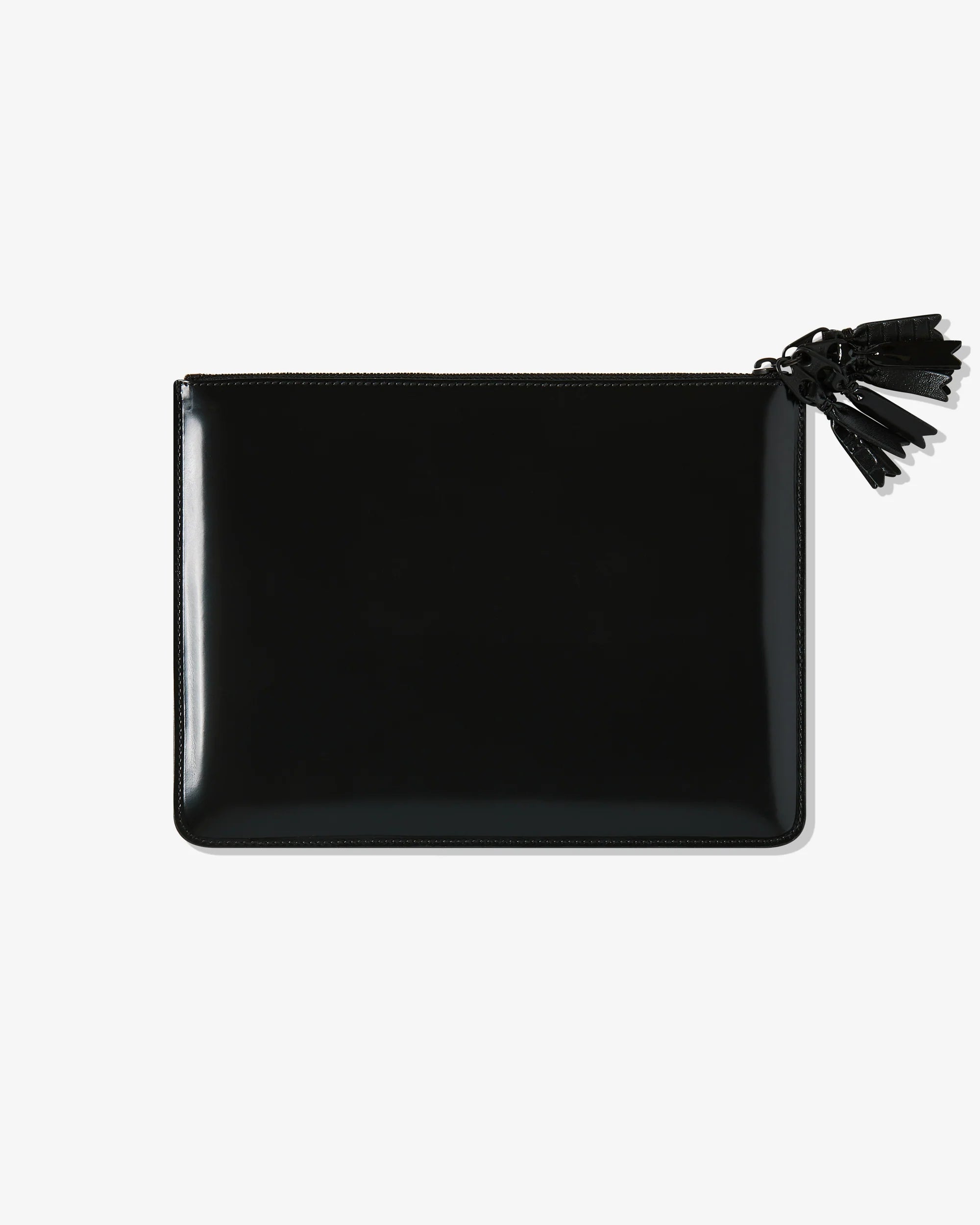 ZIPPER MEDLEY ZIP POUCH - BLACK