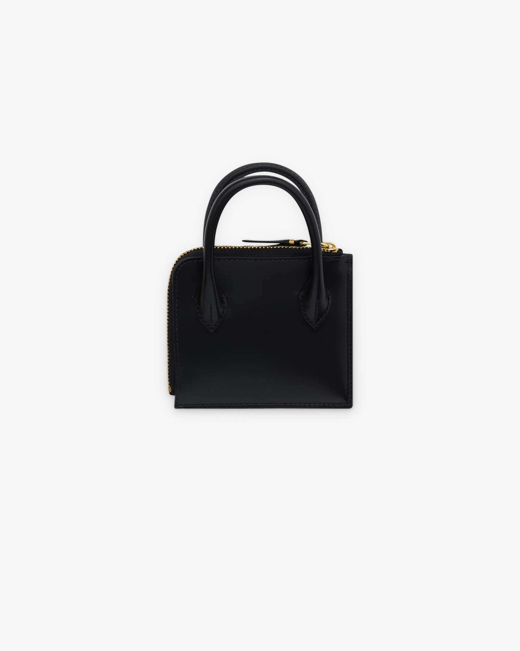 HALF ZIP WALLET - HANDLES - BLACK