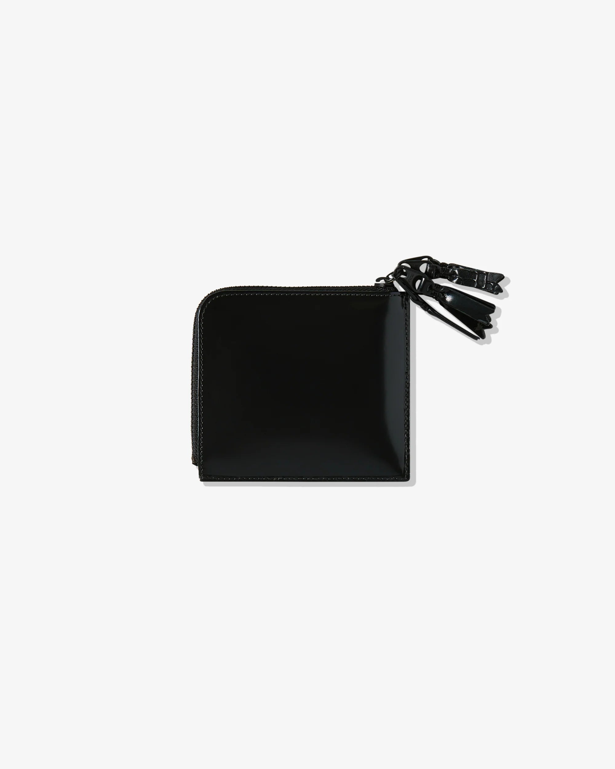 ZIPPER MEDLEY ZIP AROUND WALLET - BLACK