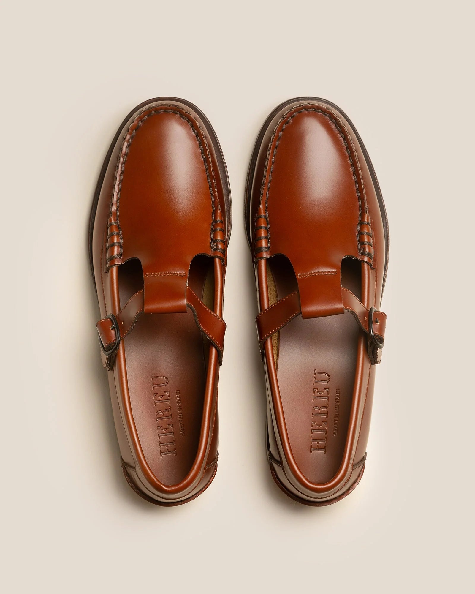 ALBER T-BAR LOAFER - TAN